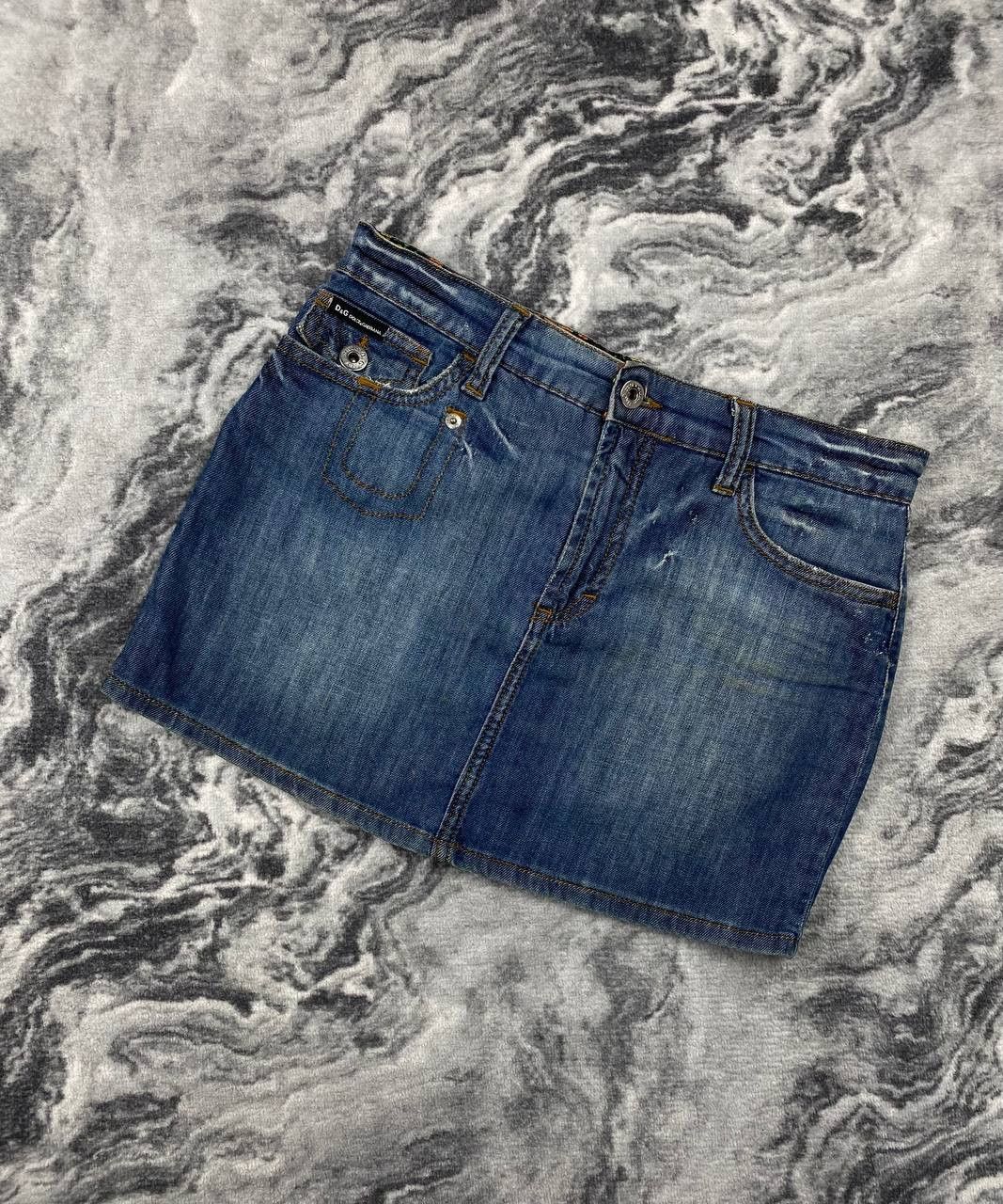 Dolce & Gabbana Vintage Dolce Gabbana Denim Mini Skirt Women Size 26/40 Blue Size 26" / US 2 / IT 38 - 1 Thumbnail