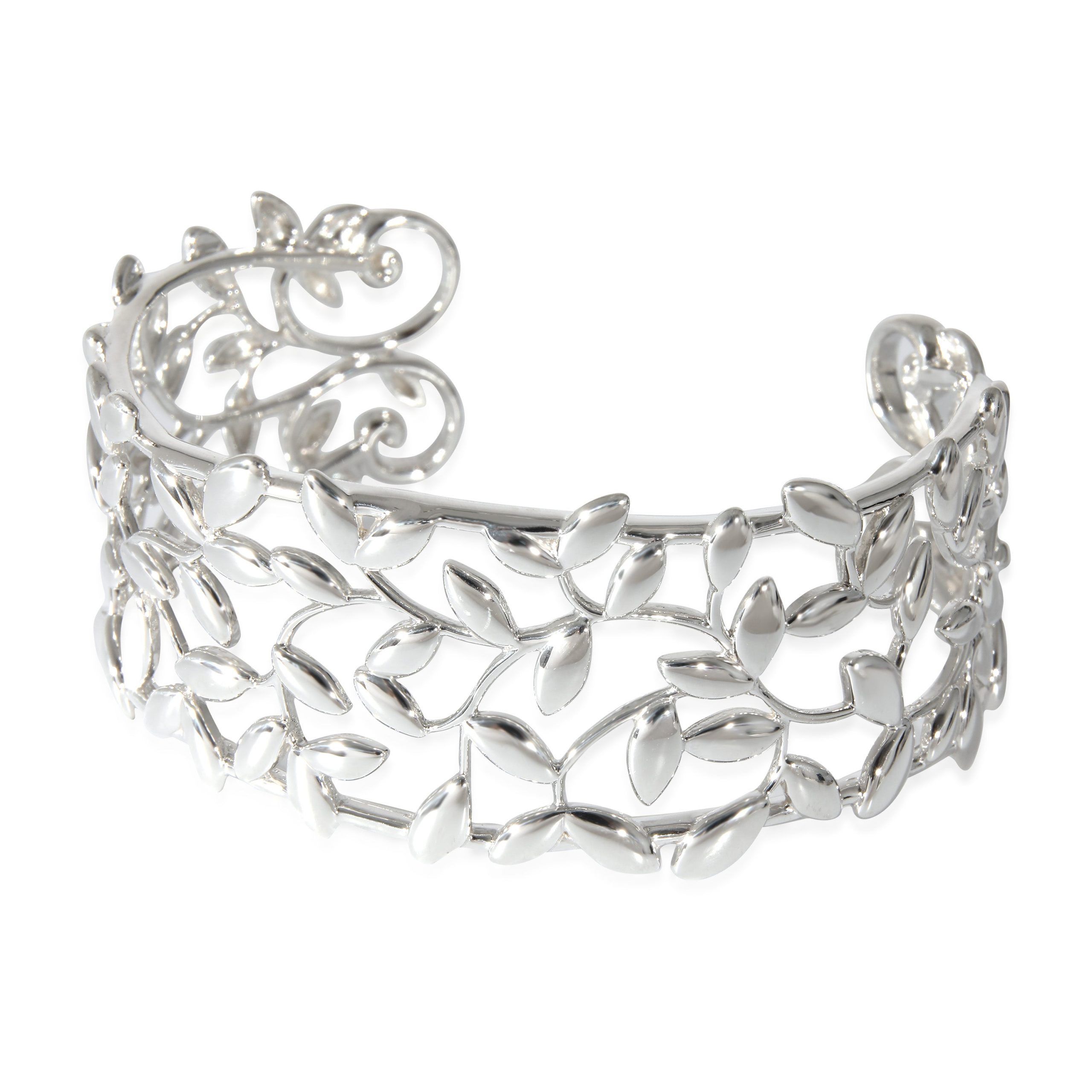 Tiffany & Co. Tiffany & Co. Paloma Picasso Olive Leaf Cuff in Sterling Silver Size ONE SIZE - 1 Thumbnail