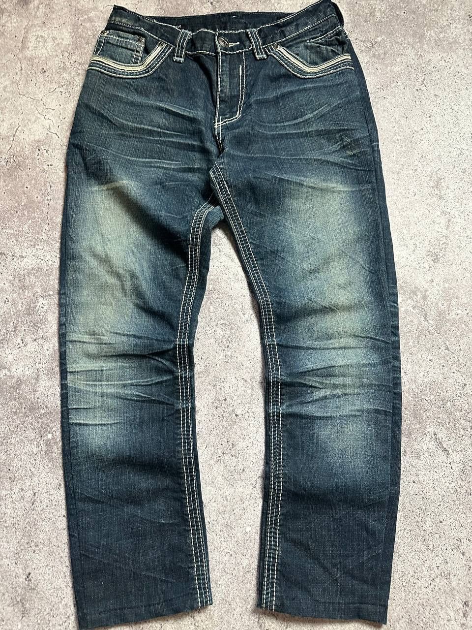 Affliction Affliction Ace Denim Jeans Y2K Embroidered size 31 Size 33" - 6 Thumbnail