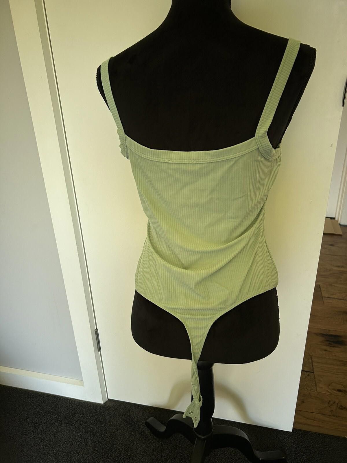 Kokaine Kookai Khaki Pastel Green Bodysuit - Size 2 sz 6 (002) Size XS / US 0-2 / IT 36-38 - 7 Thumbnail