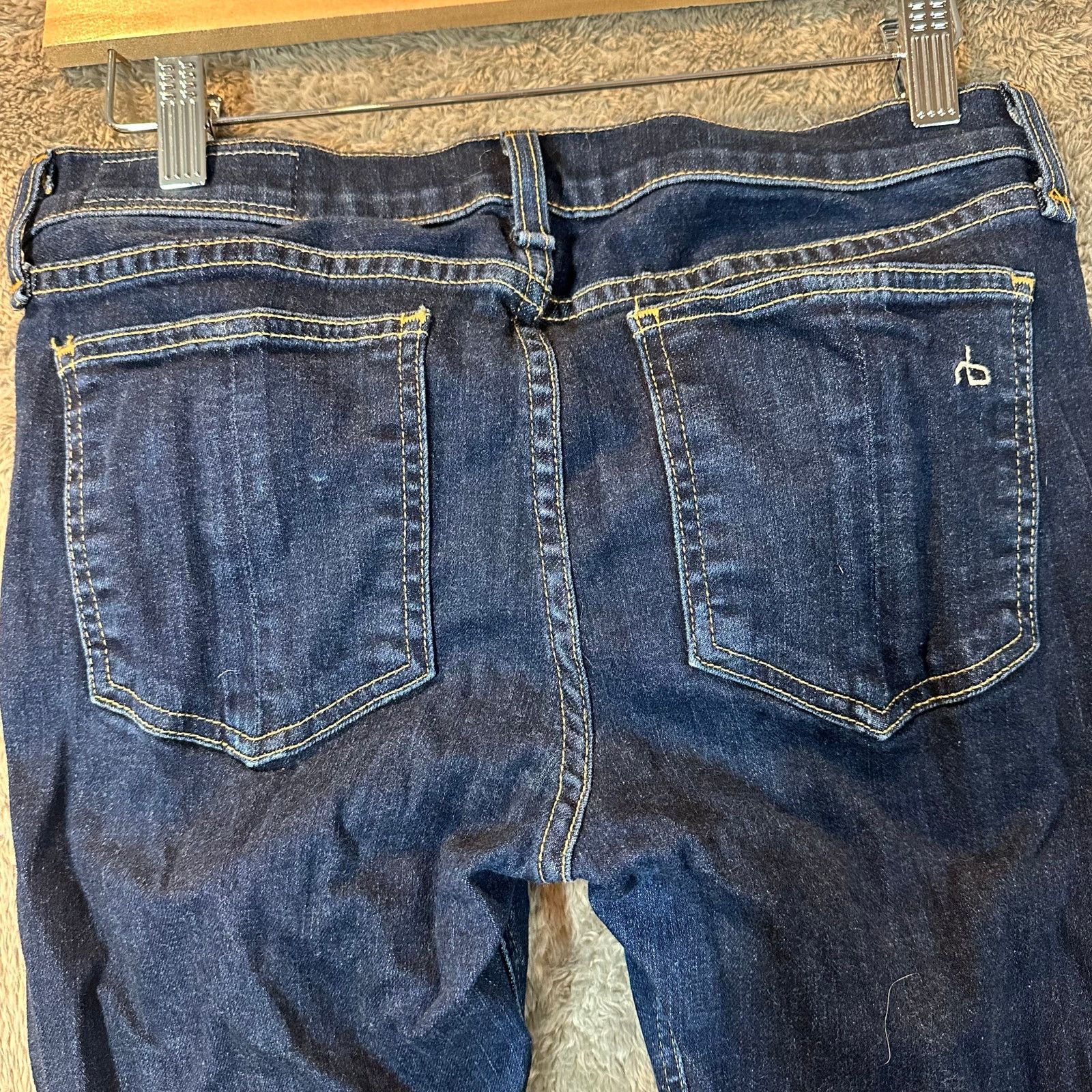 Rag & Bone Rag & Bone Mid Rise Classic Skinny Jeans Dark Blue 28 Size 28" / US 6 / IT 42 - 4 Thumbnail