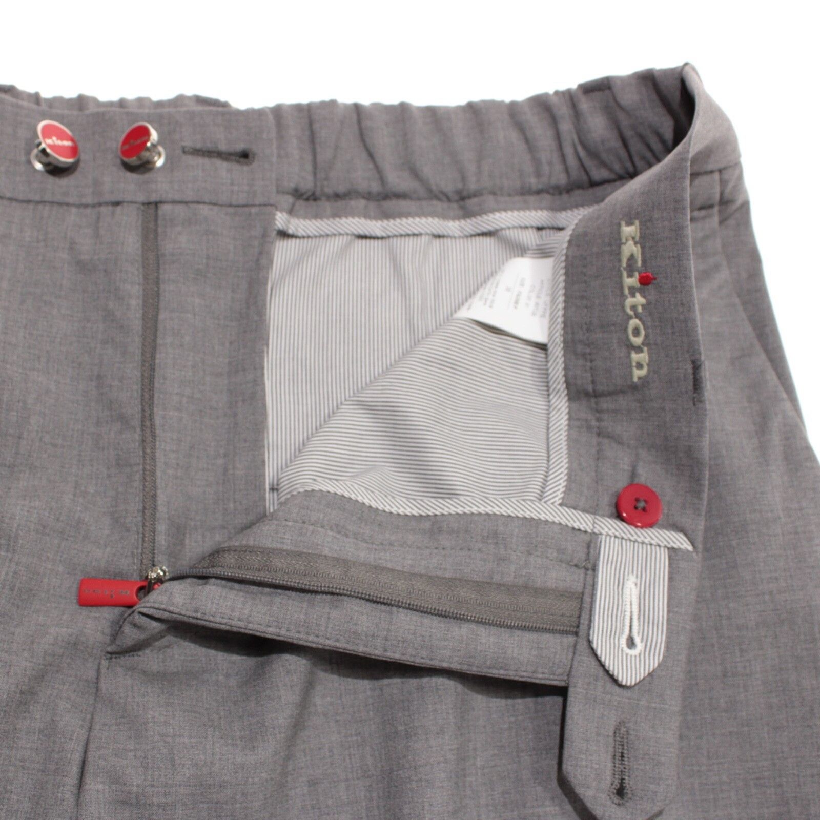 Kiton Kiton New with tags Dress Pants Size 38 US In Gray Size US 38 / EU 54 - 3 Thumbnail