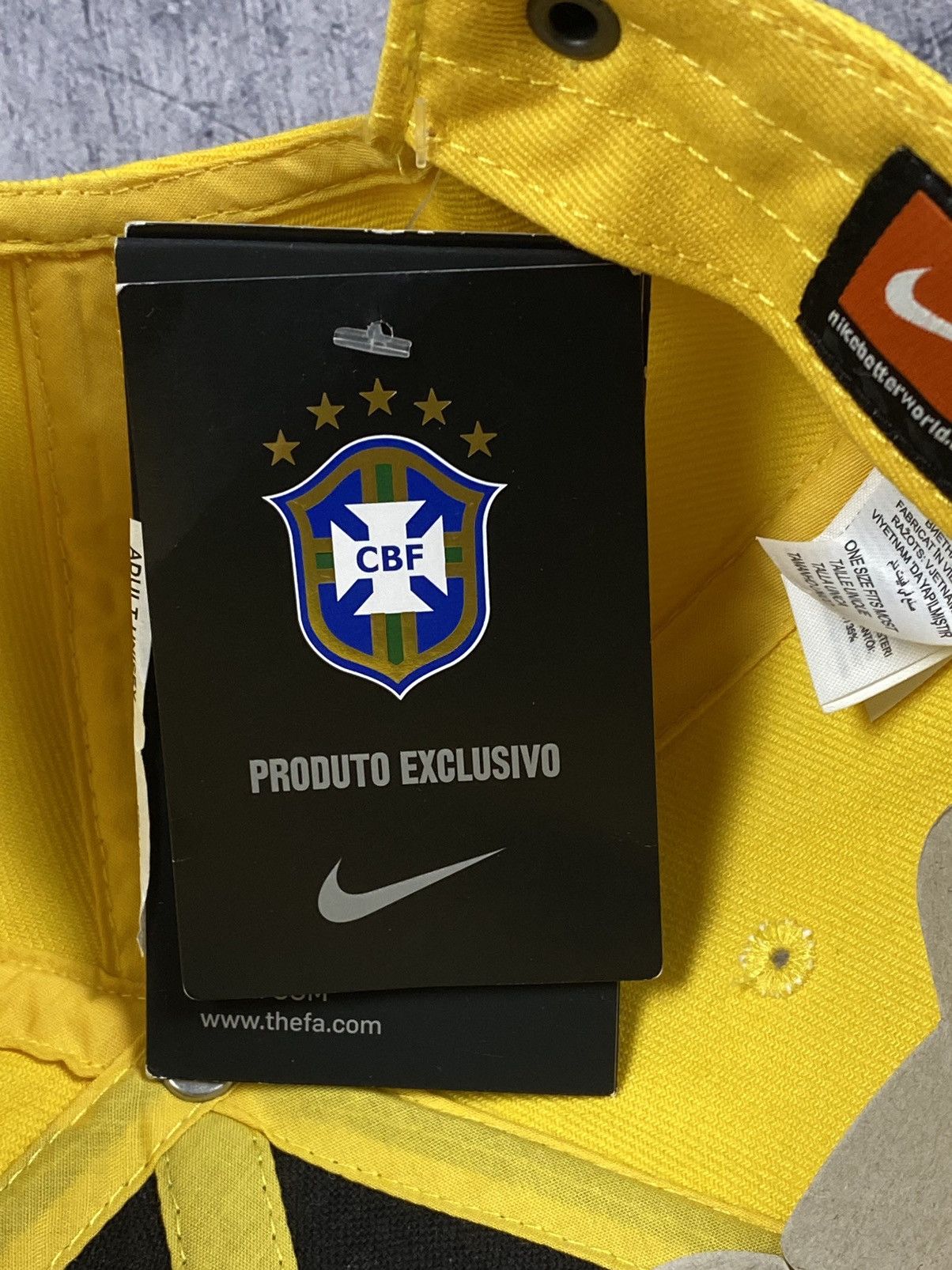 Nike × Vintage NEW Vintage Nike Brasil Soccer Jersey Cap Hats Size ONE SIZE - 12 Thumbnail