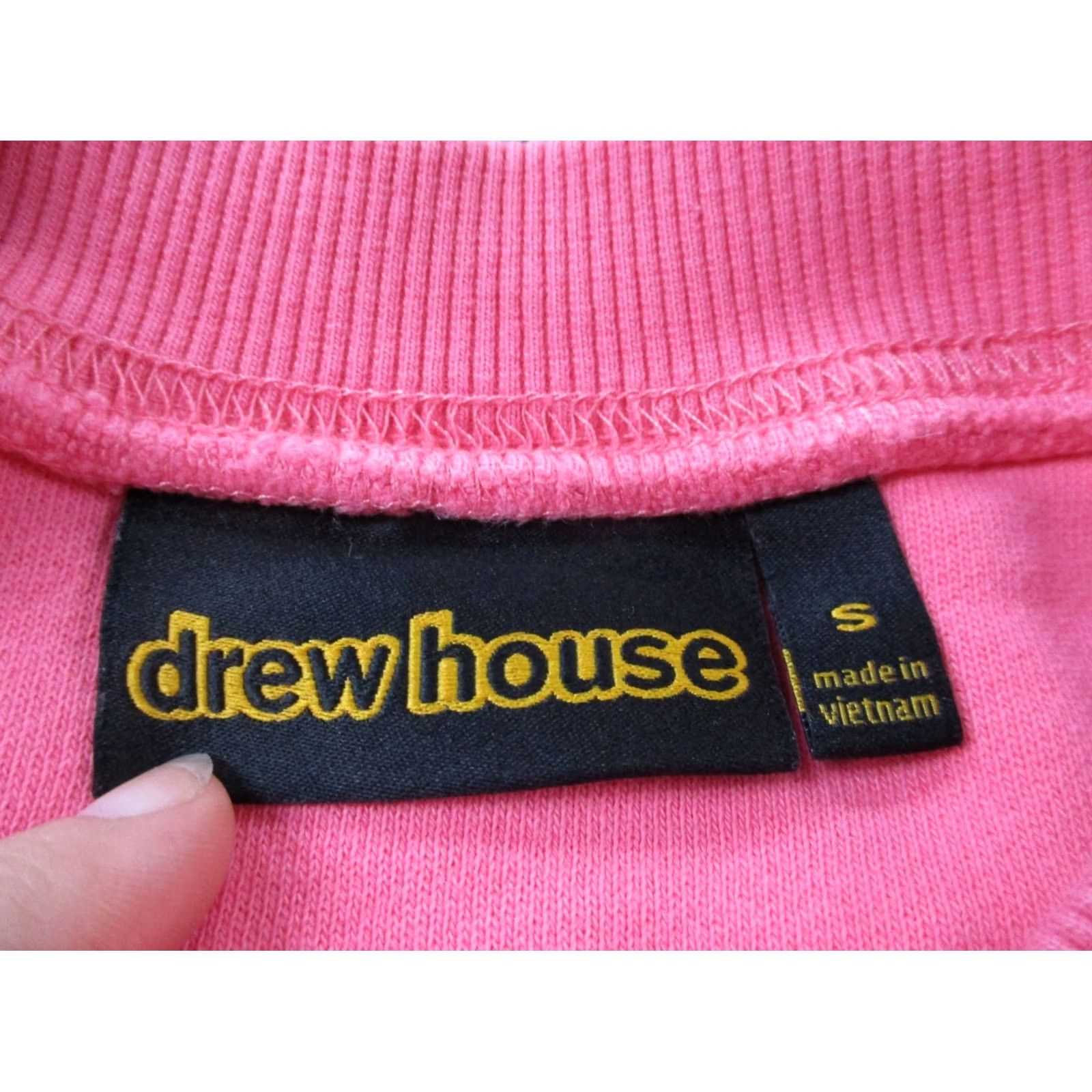 Drew House Drew House Sweatshirt Men S Pink Mascot Smiley Spellout Logo Pullover Casual Vintage Size US S / EU 44-46 / 1 - 6 Thumbnail