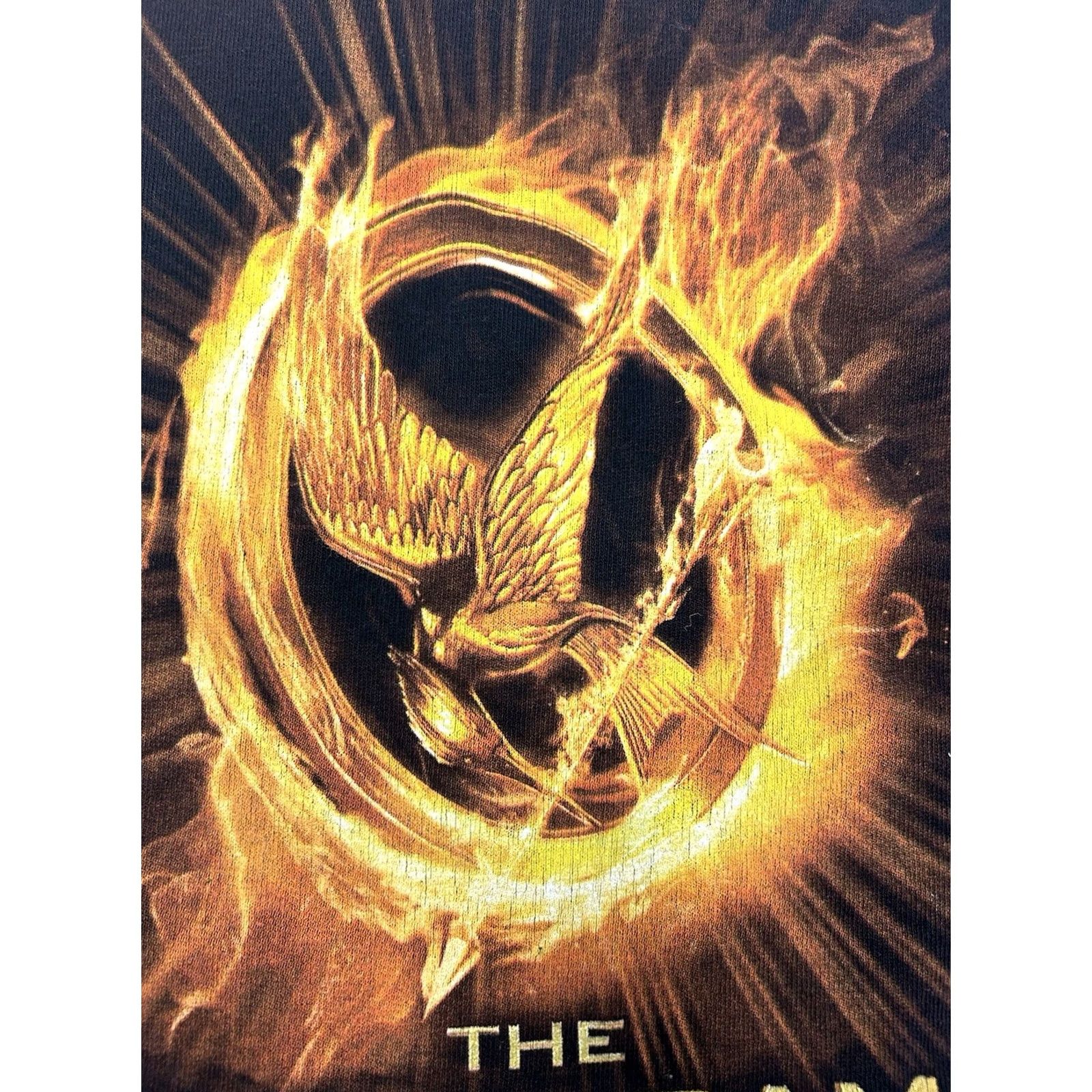 Anvil THE HUNGER GAMES (2012) Official May Odds In Your Favor Promo T-Shirt Large Black Cotton Anvil Movie Size US L / EU 52-54 / 3 - 4 Thumbnail