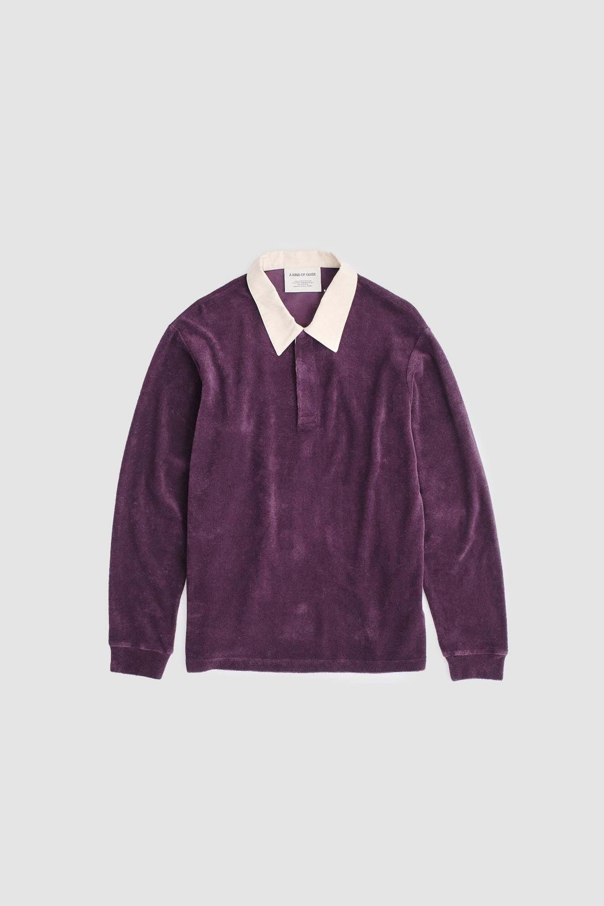 A Kind Of Guise 💚 A Kind of Guise Rayk Rugby Shirt Lavender Velvet NEW Size US M / EU 48-50 / 2 - 1 Thumbnail