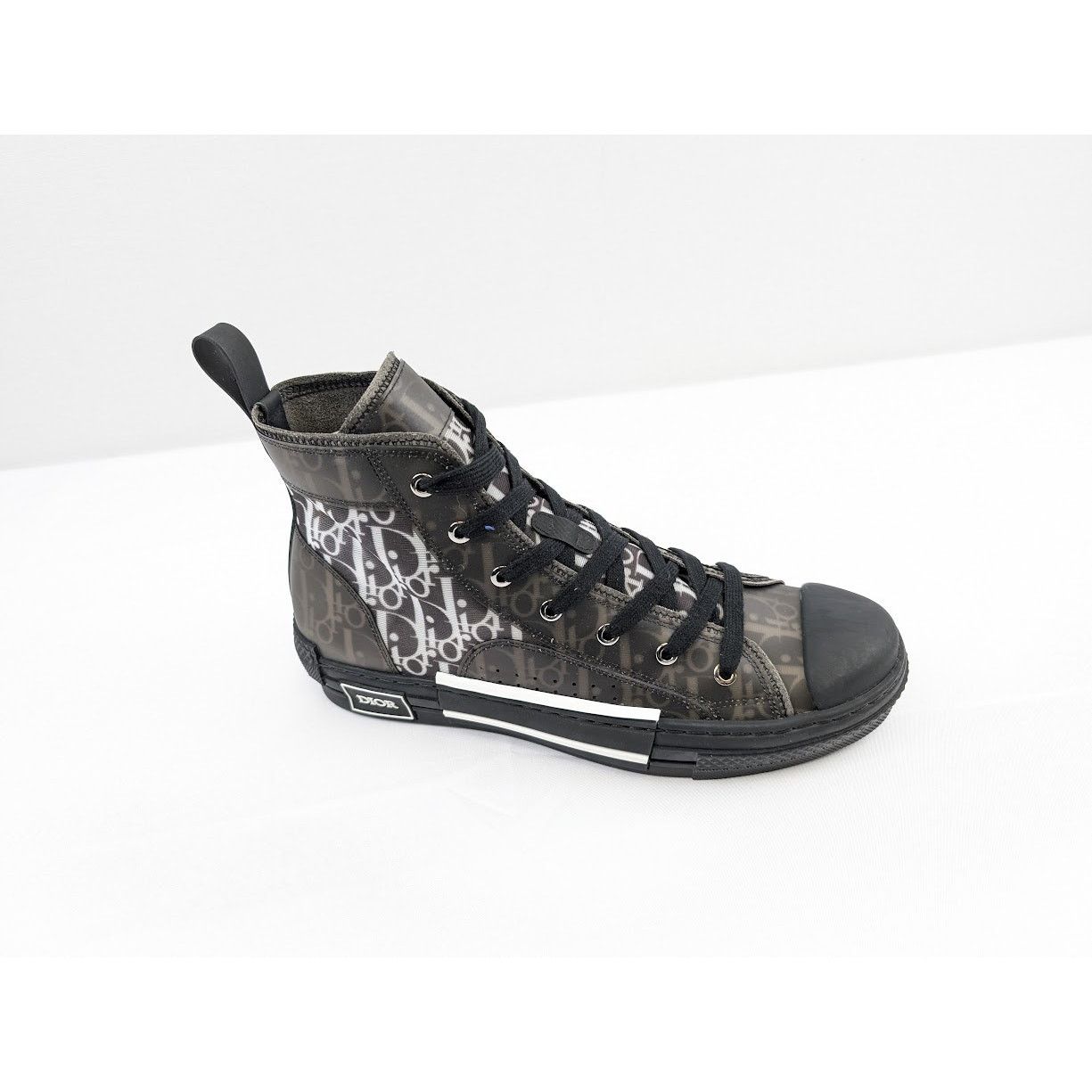 Dior o1rshd1 B23 Oblique High-Top Sneakers in Black / White Size US 12 / EU 45 - 5 Thumbnail