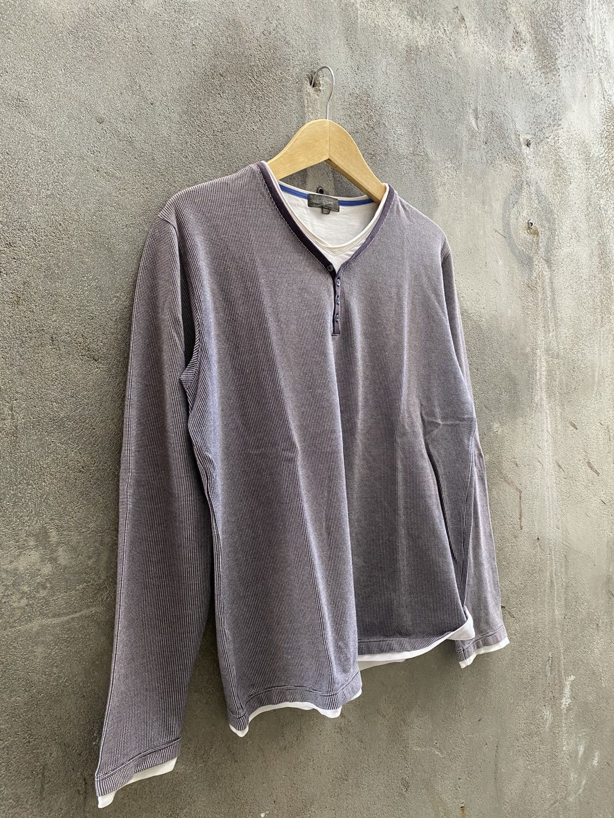 Beauty Beast × If Six Was Nine × Le Grande Bleu (L.G.B.) 2000s Field/Dream Double layer long-sleeved T-shirt Size US L / EU 52-54 / 3 - 6 Thumbnail
