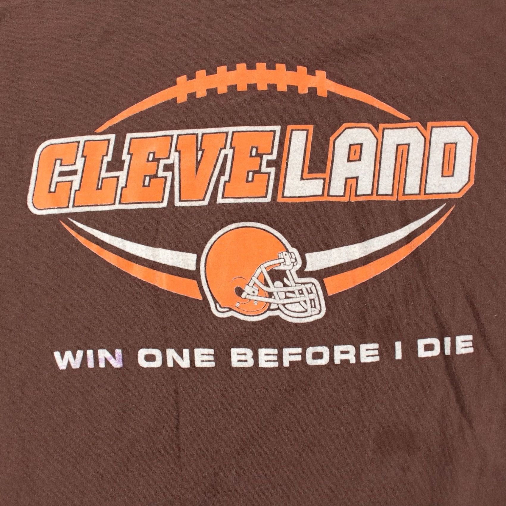 Jerzees VINTAGE Cleveland Browns Shirt Unisex Adult Small Brown Football 90s Browns T-Shirt Size US S / EU 44-46 / 1 - 2 Thumbnail