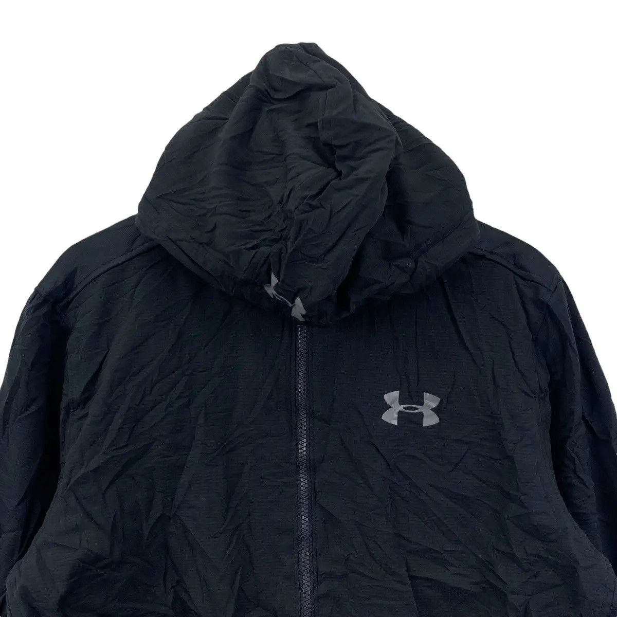 Under Armour Vtg UNDER ARMOUR LOOSE Black Minimalist Jacket Windbreaker Size US L / EU 52-54 / 3 - 3 Thumbnail