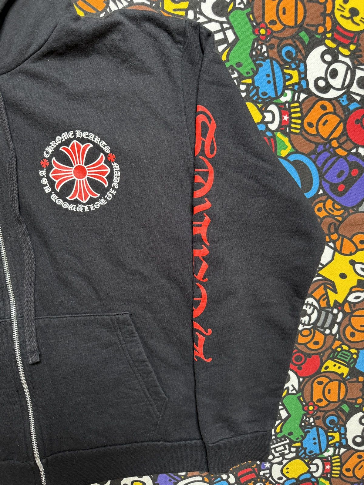 Chrome Hearts Chrome Hearts Red Cross Logo Zip Up Hoodie Size US S / EU 44-46 / 1 - 4 Thumbnail
