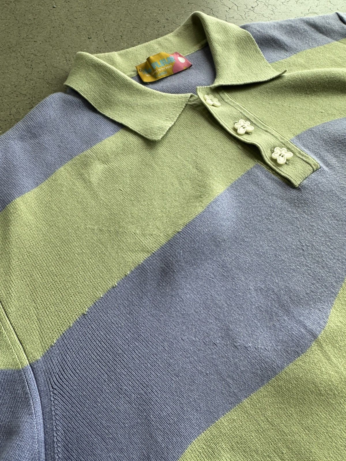 トップス GOLF LE FLEUR WAVY STRIPE KNIT POLO Golf le Fleur wavy knit polo ($400 | Depop