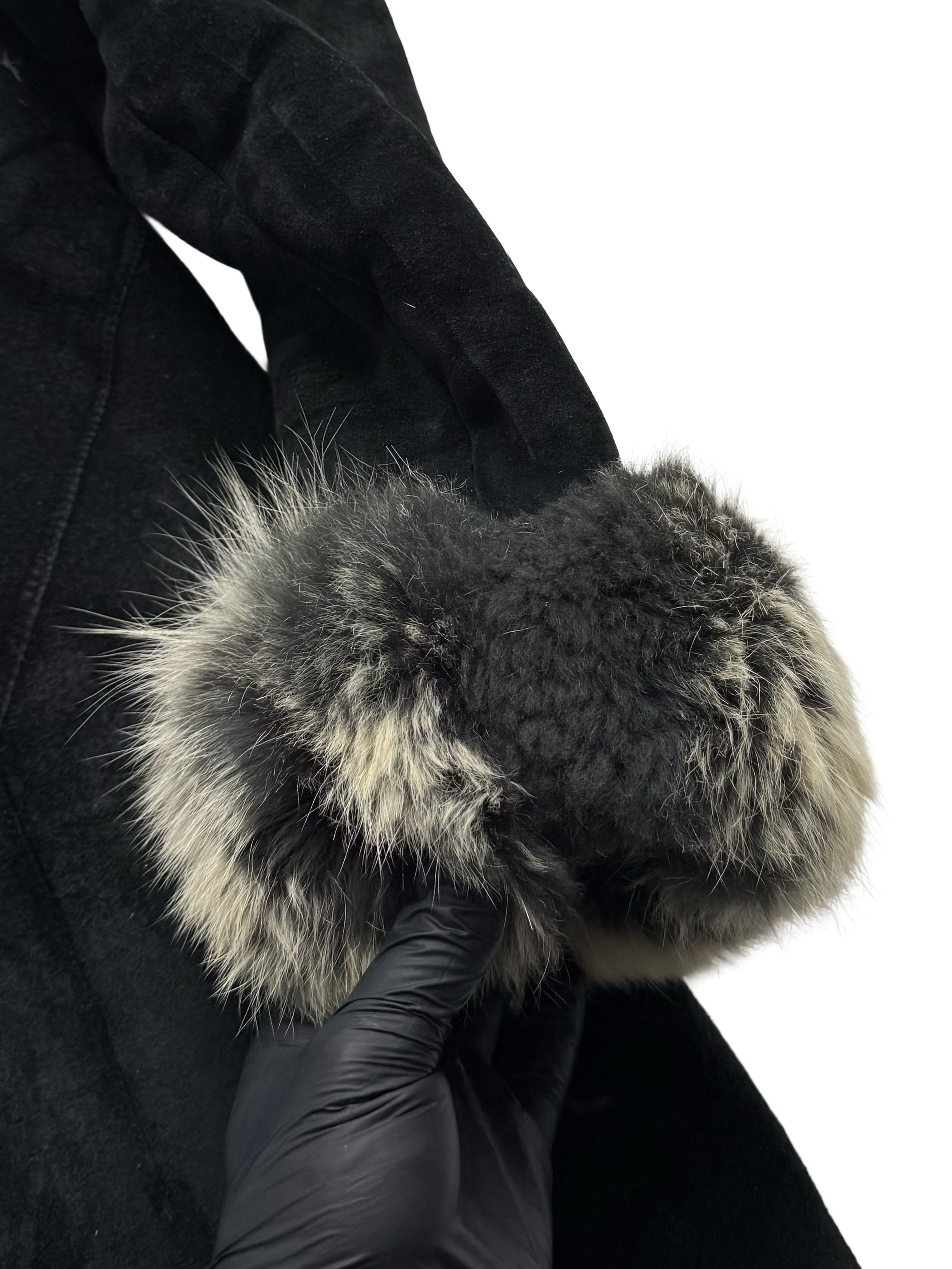 Vintage Vintage Leather Coat With Real Fur Details Size L / US 10 / IT 46 - 10 Thumbnail