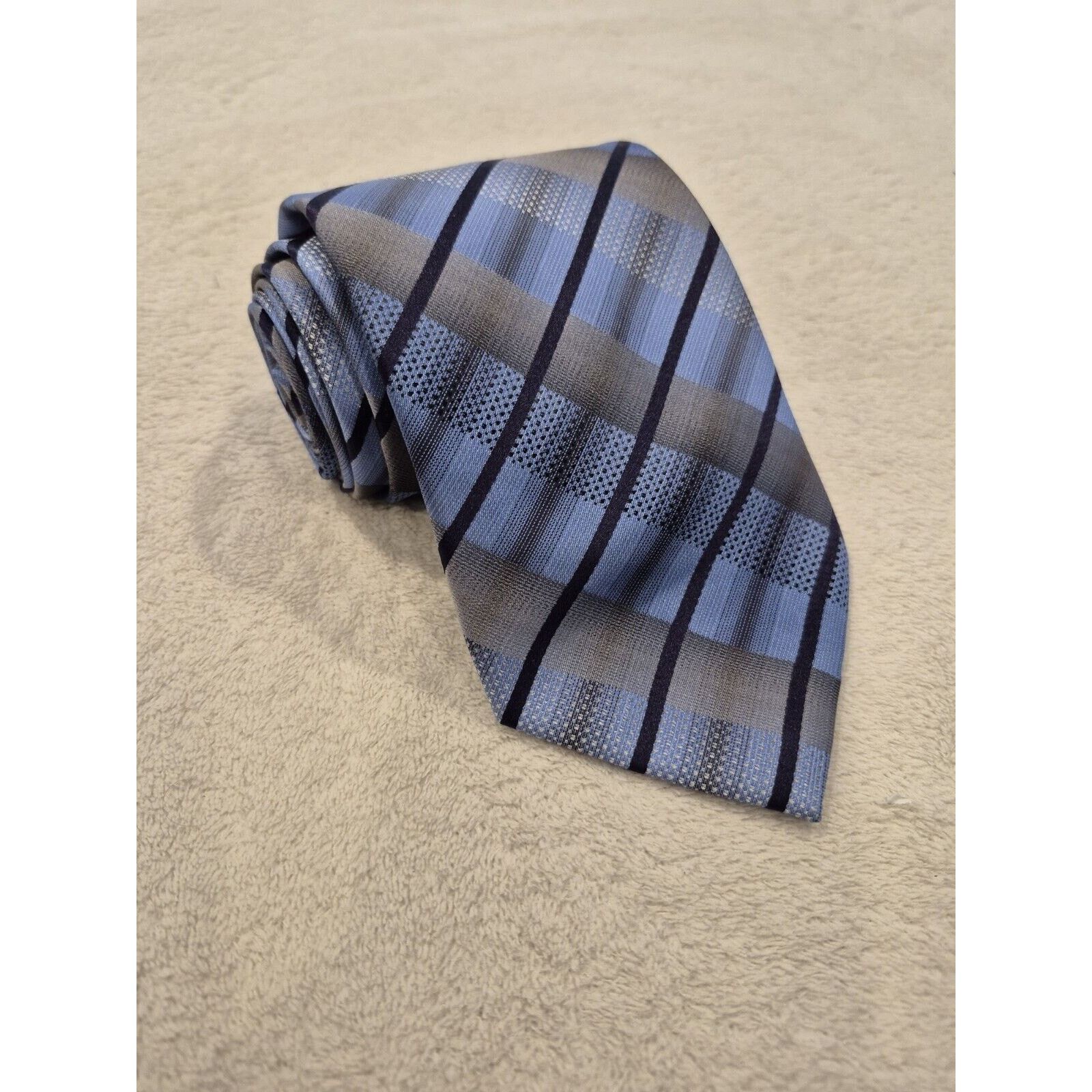 Brooksfield Stafford Essentials Tie Mens 100% Imported Silk USA Made Size ONE SIZE - 1 Thumbnail