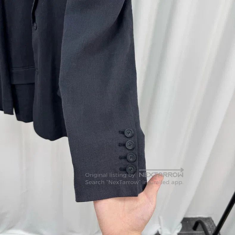 Balenciaga Balenciaga Black Wool Blazer Jacket. Size US XL / EU 56 / 4 - 4 Thumbnail