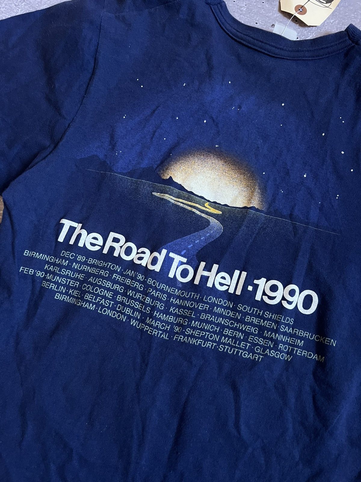 Other Vintage 1990 Chris Rea Concert T-Shirt Road To Hell Size S Size US S / EU 44-46 / 1 - 12 Thumbnail
