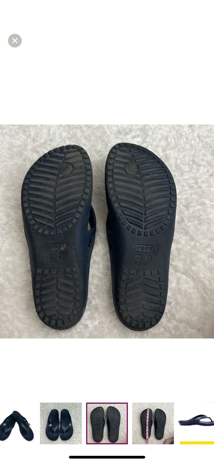 Crocs Crocs cardi II navy blue flip flops size 9 Size US 9 / IT 39 - 4 Thumbnail