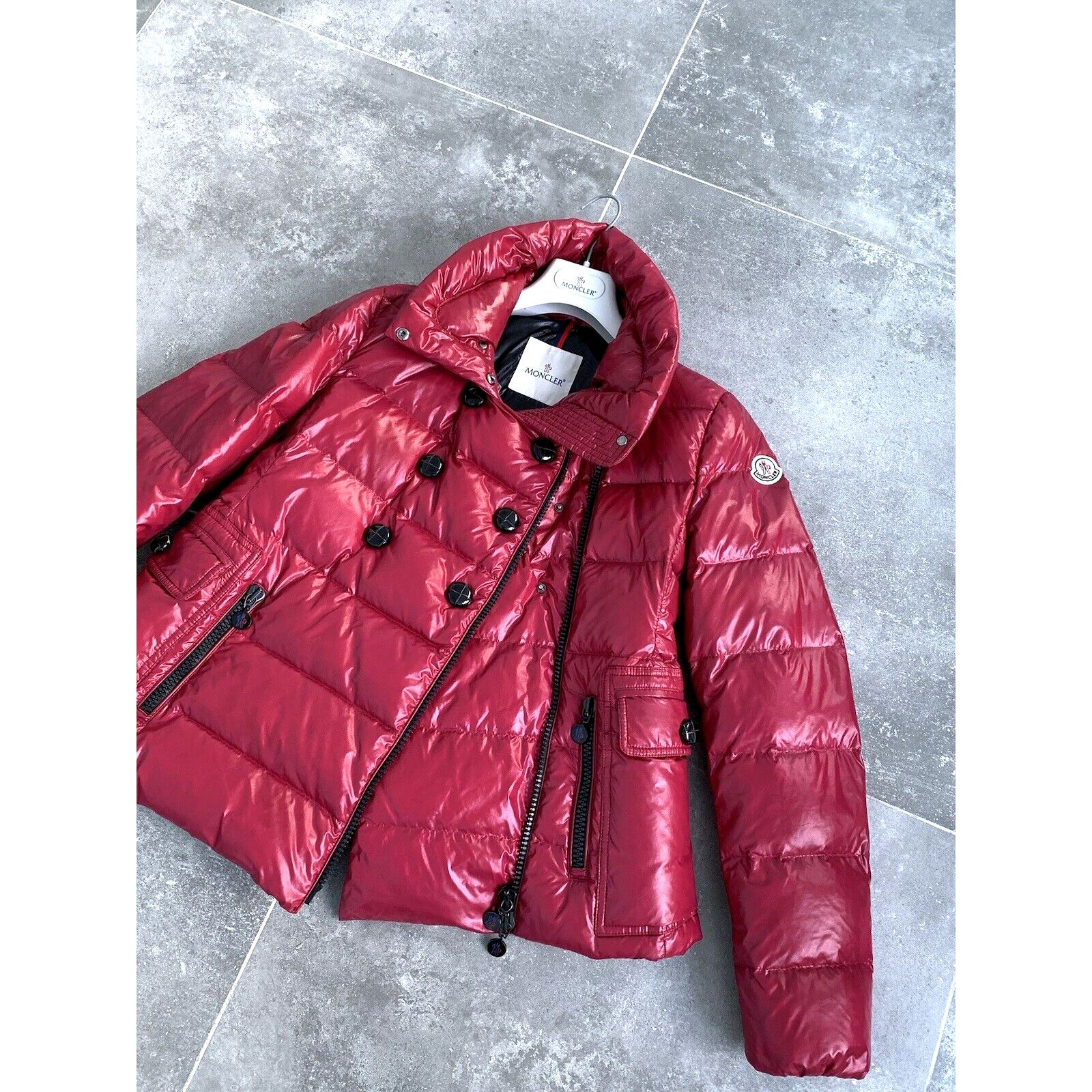 Moncler Women's MONCLER DAIM Down Puffer Pea Coat Jacket SZ 2 S - M Size S / US 4 / IT 40 - 12 Thumbnail