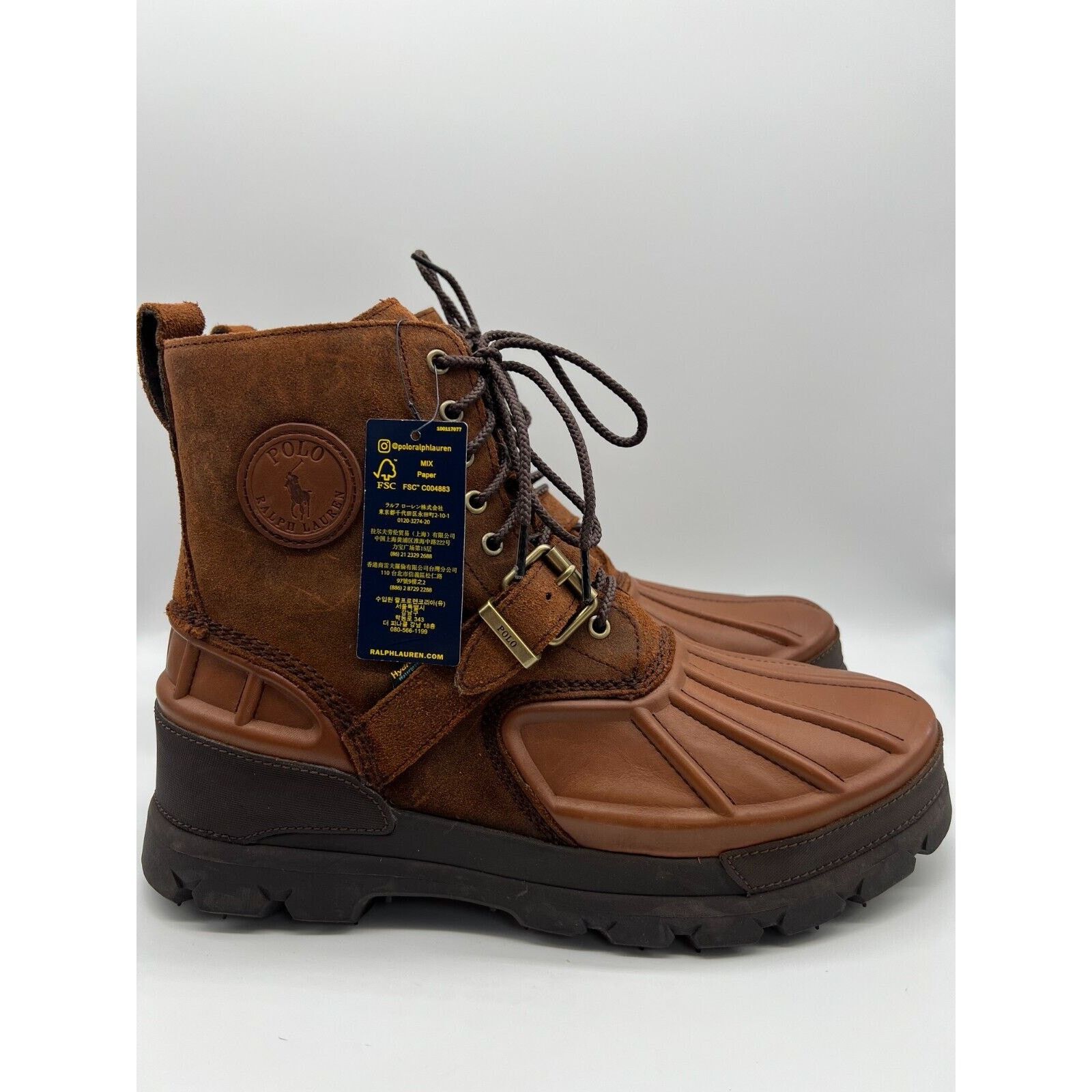 Polo Ralph Lauren Ralph Lauren Oslo High Waterproof Leather Suede Boots Men 14 Grailed