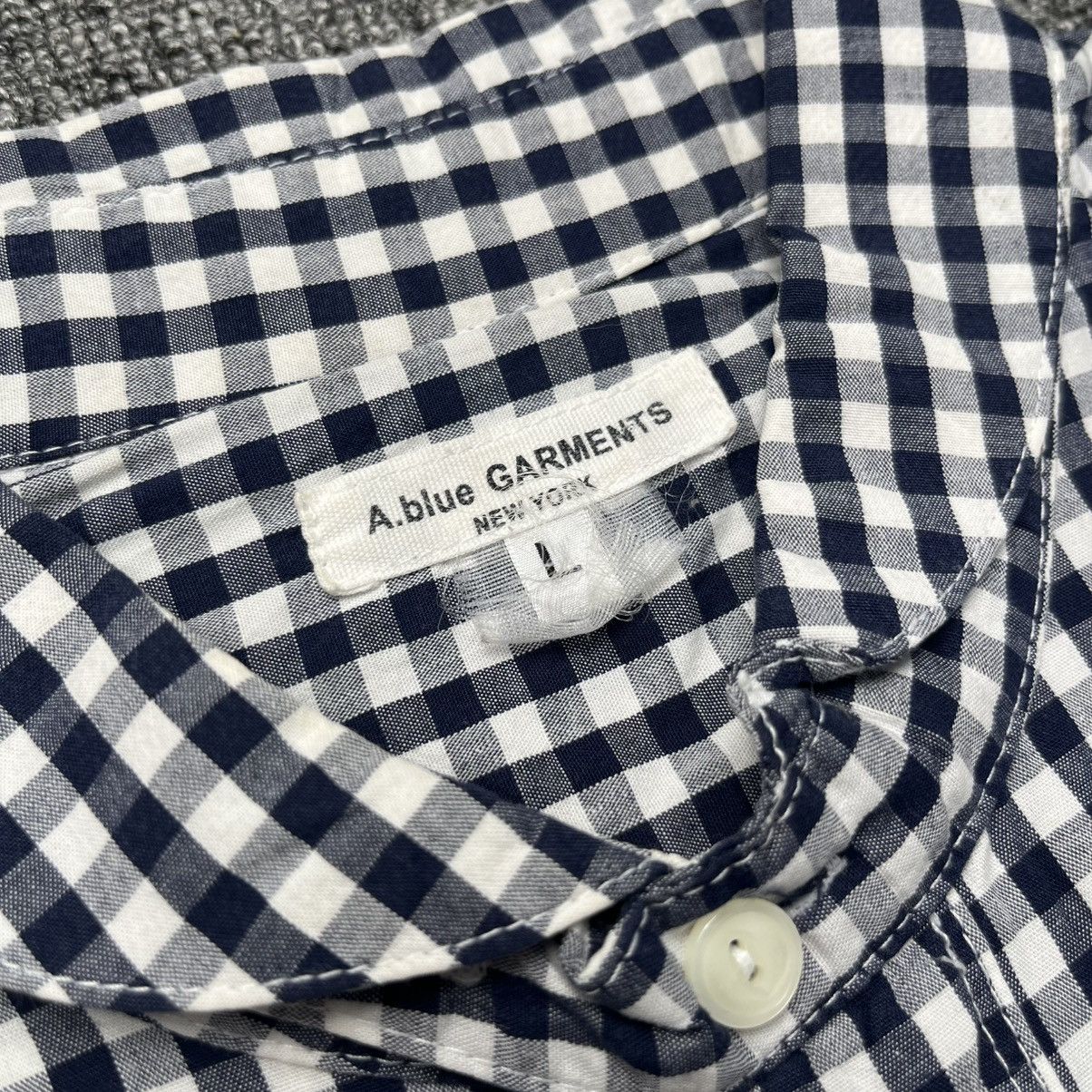 Aspesi a blue garments plaid shirt button Size US L / EU 52-54 / 3 - 6 Thumbnail