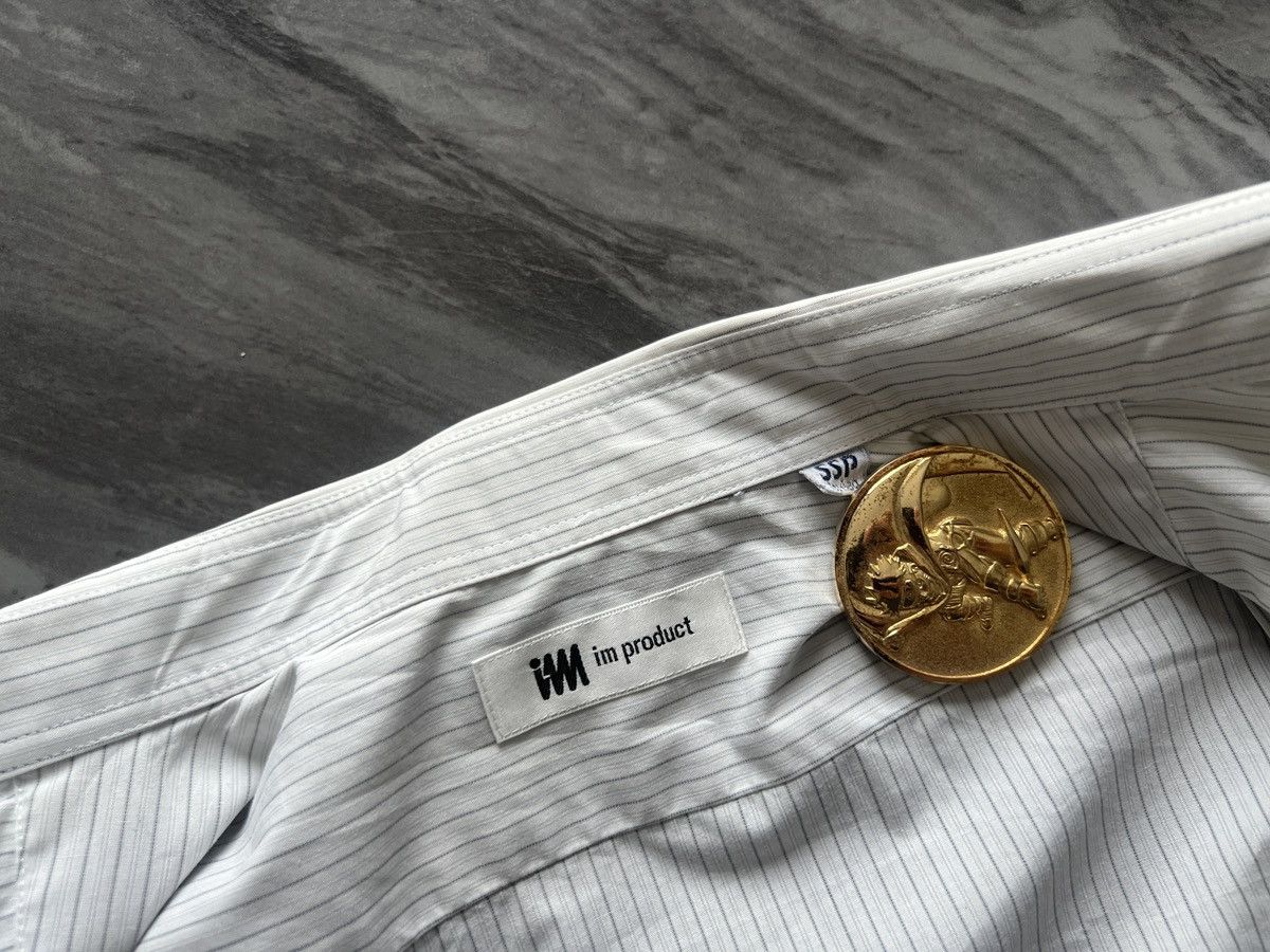 Issey Miyake Issey Miyake : Shirt Button Ups Stripe Pattern Thick Fabric Size US L / EU 52-54 / 3 - 8 Thumbnail