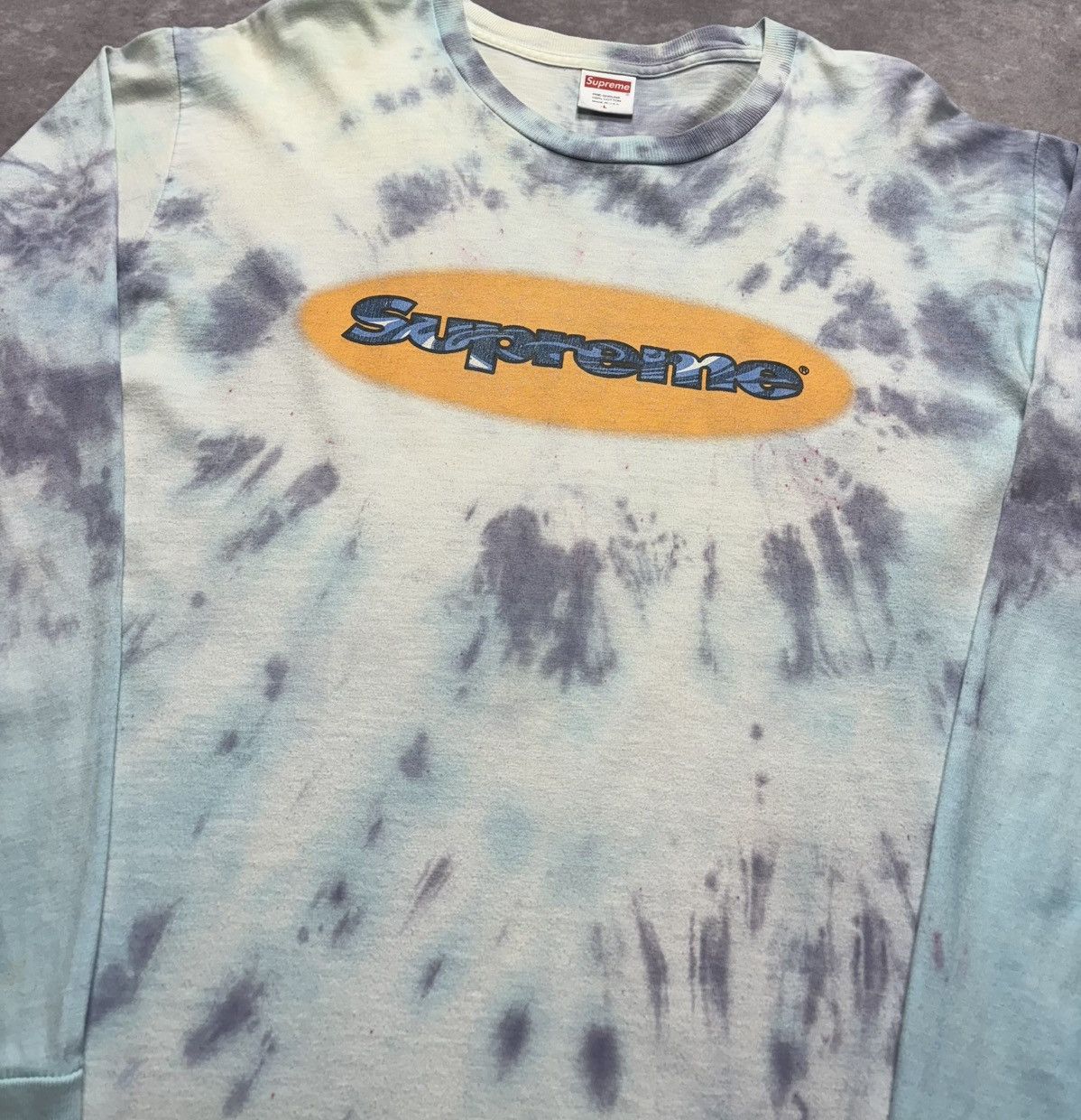 Supreme Supreme Ripple LS Tee *Custom Tie-Dye* Size US L / EU 52-54 / 3 - 2 Thumbnail