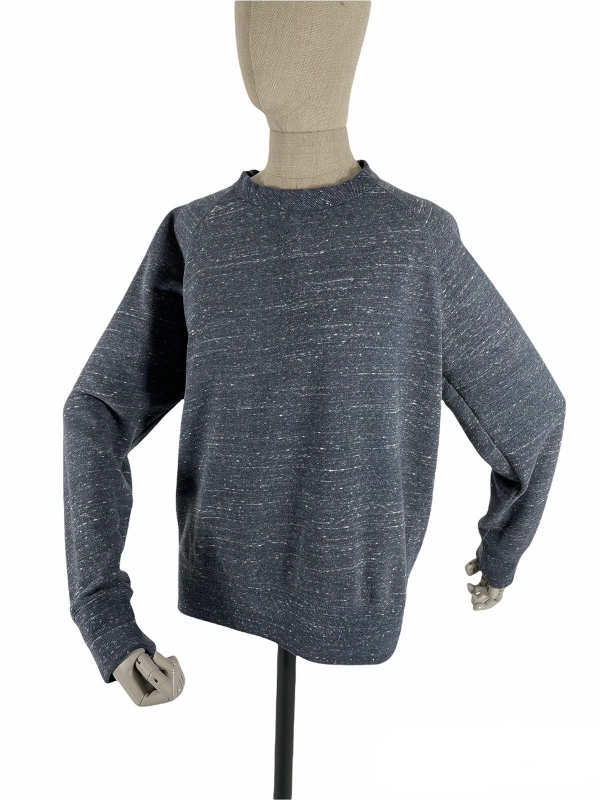 Junya Watanabe × Our Legacy OUR LEGACY Navy Bucle Texture Long Sleeve Sweatshirt Jumper Sweater Pullover Size US M / EU 48-50 / 2 - 5 Thumbnail
