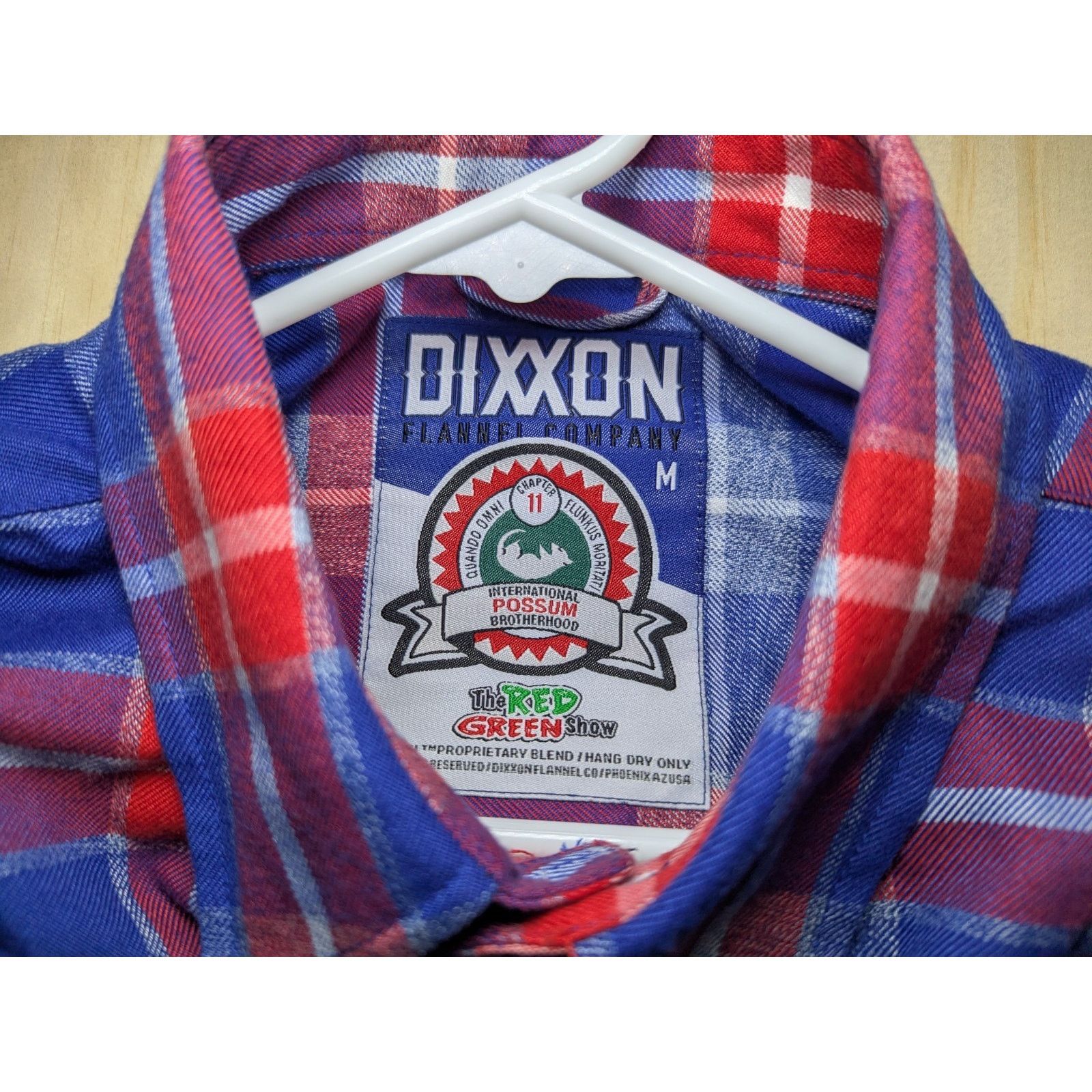 Dixxon Dixxon Men's Medium Red Green Show Flannel Blue Red Size US M / EU 48-50 / 2 - 5 Thumbnail