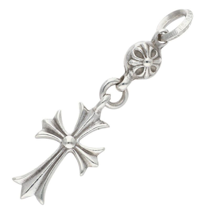 Chrome Hearts Chrome Hearts 1 Ball Tiny CH Cross Silver Size ONE