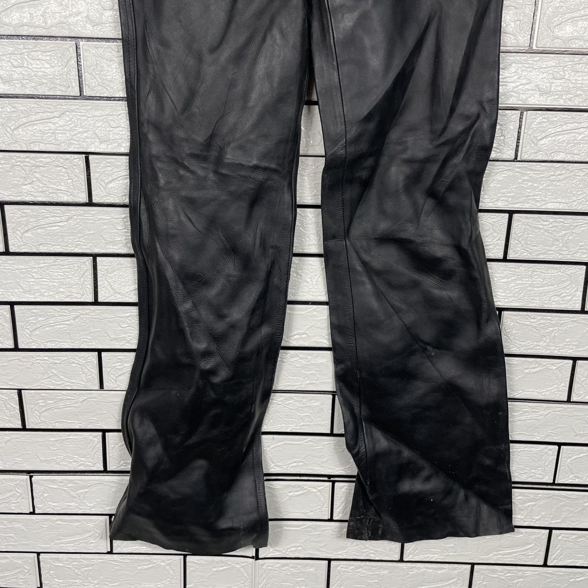 Japanese Brand Horn Work Motorcycle Riding Leather Pant Size US 32 / EU 48 - 4 Thumbnail