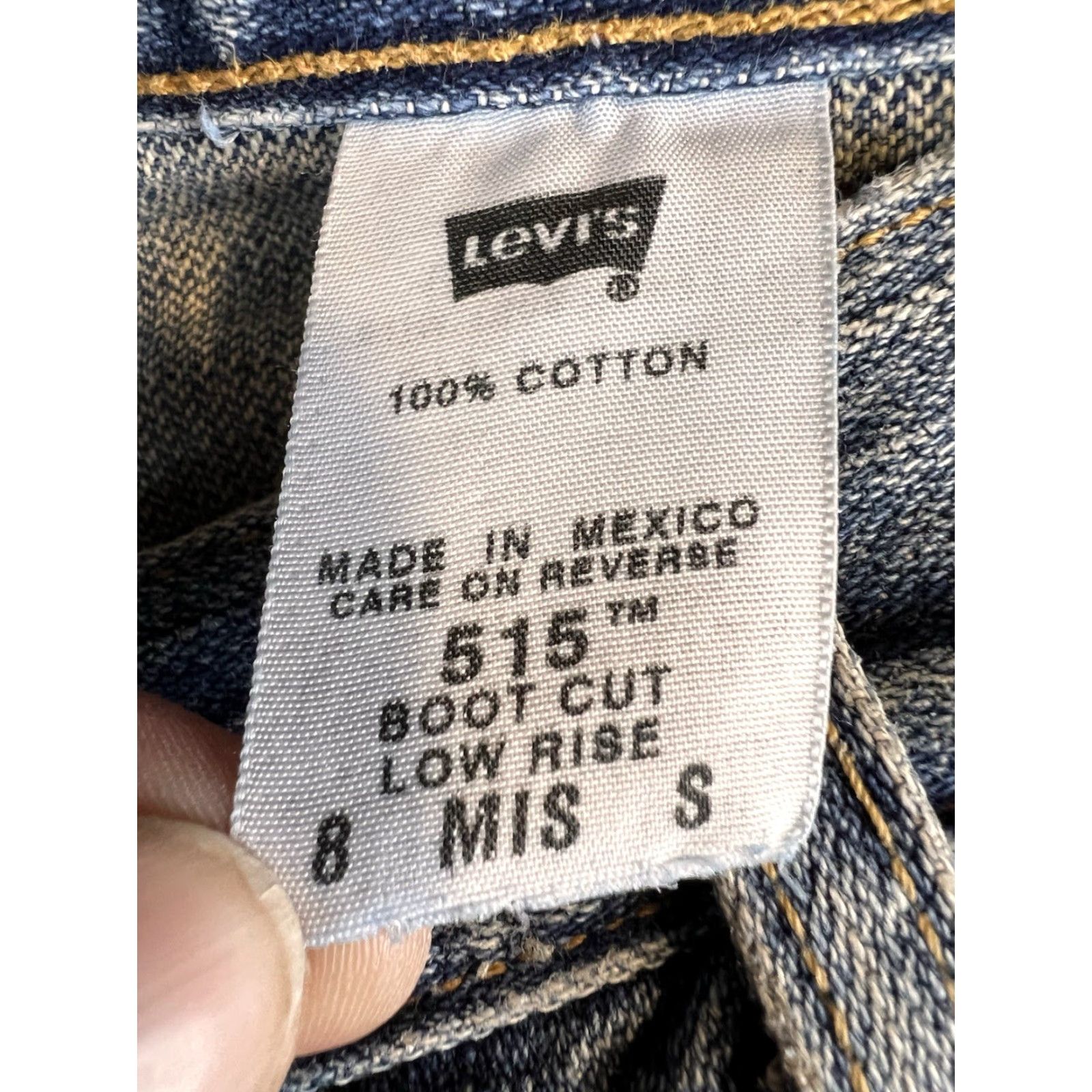 Levi's VINTAGE Levi's 515 Jeans Womens 8 Mis S 32x29 Bootcut Distressed VTG Y2K Blue Modern Casual Womens Size 30" / US 8 / IT 44 - 5 Thumbnail