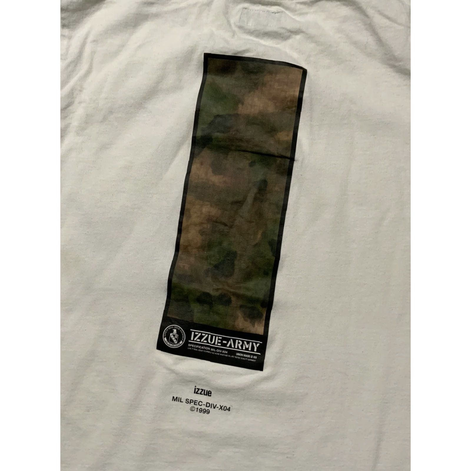 izzue VINTAGE Izzue Army Mil-Spec Camouflage White Union Made T-Shirt XL Men Shirt Size US XL / EU 56 / 4 - 4 Thumbnail