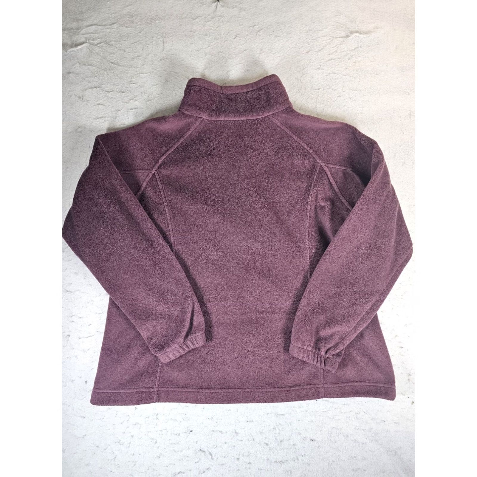 Vintage Columbia Benton Springs Full Zip Fleece Mock Neck Jacket Women's XL Plum Jacket, 1X? Size XL / US 12-14 / IT 48-50 - 7 Thumbnail