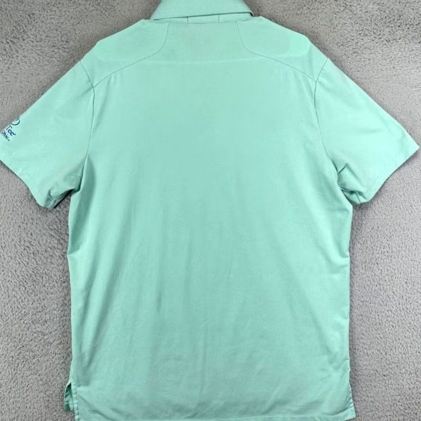 RLX Ralph Lauren RLX Ralph Lauren Golf Polo Shirt Mens Large Green Short Sleeve Polo Size US L / EU 52-54 / 3 - 2 Thumbnail
