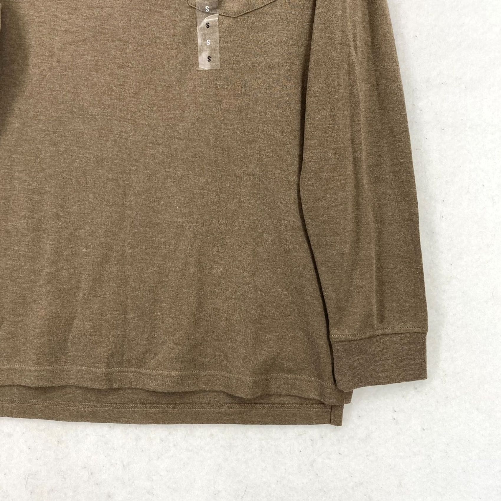 Croft & Barrow Croft & Barrow Easy Care Polo Shirt Mens S Long Sleeve Brown Stretch Size US S / EU 44-46 / 1 - 3 Thumbnail