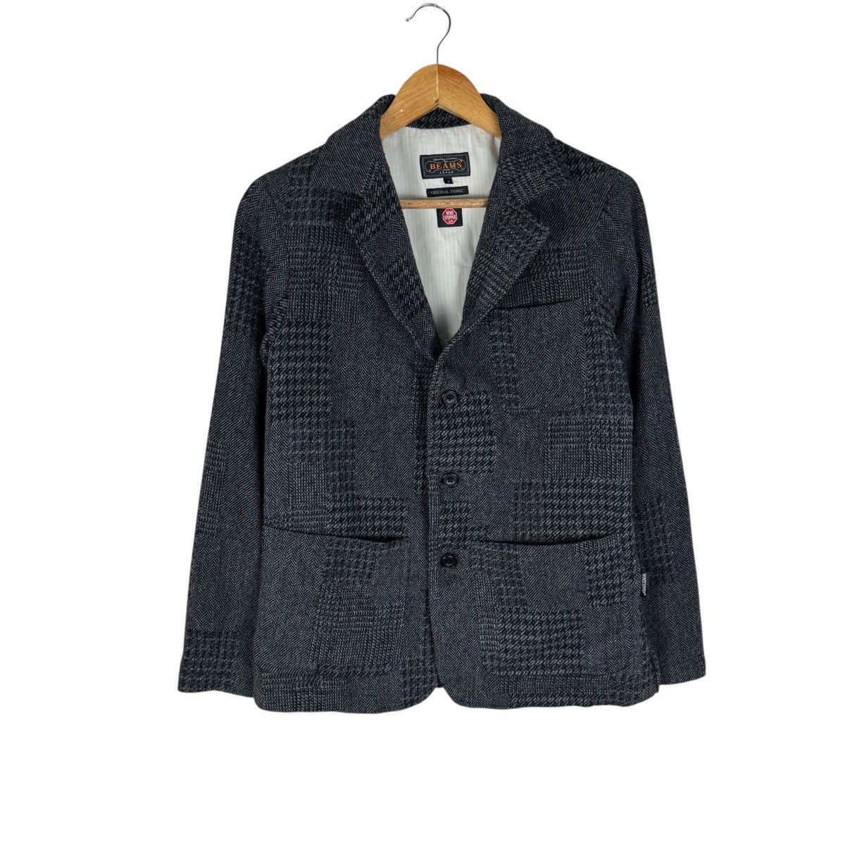 Beams Japan 🌟BEAMS WIND STOPPER HERRINGBONE BLAZER COAT Size US S / EU 44-46 / 1 - 2 Thumbnail