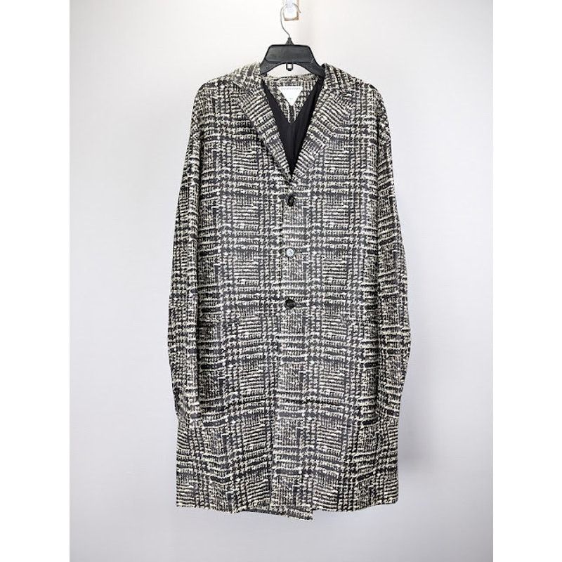 Bottega Veneta o1rshd1 Doucle Prince Of Wales Coat in White/Fondant/Camel Size US M / EU 48-50 / 2 - 1 Thumbnail