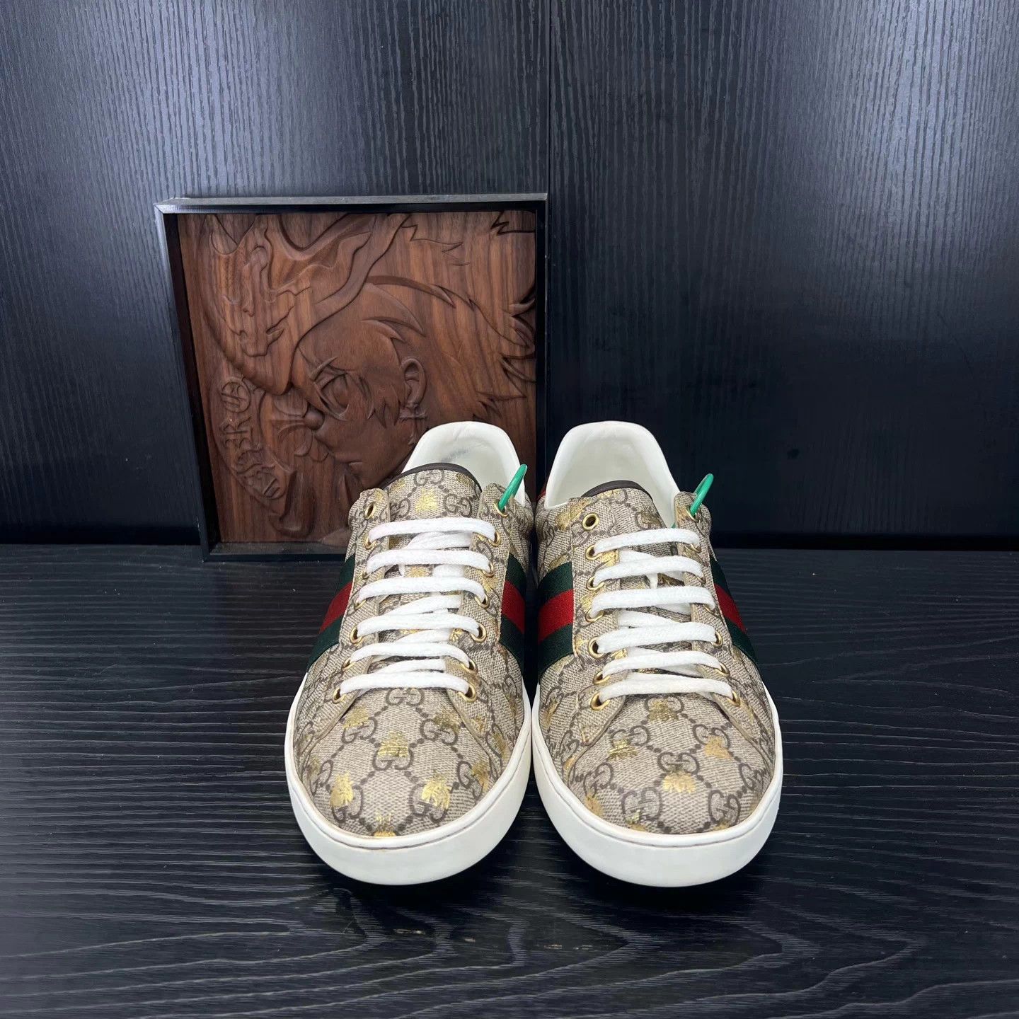 Gucci Gucci Ace Full Print Bee Embroidered Sneaker 43 Size US 10 / EU 43 - 2 Thumbnail