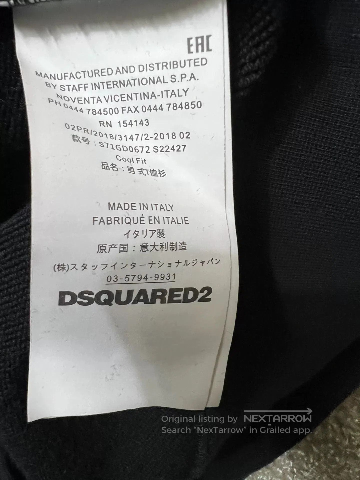 Dsquared2 Dsquared2 Men's Crewneck Sweatshirt. Size US S / EU 44-46 / 1 - 6 Thumbnail
