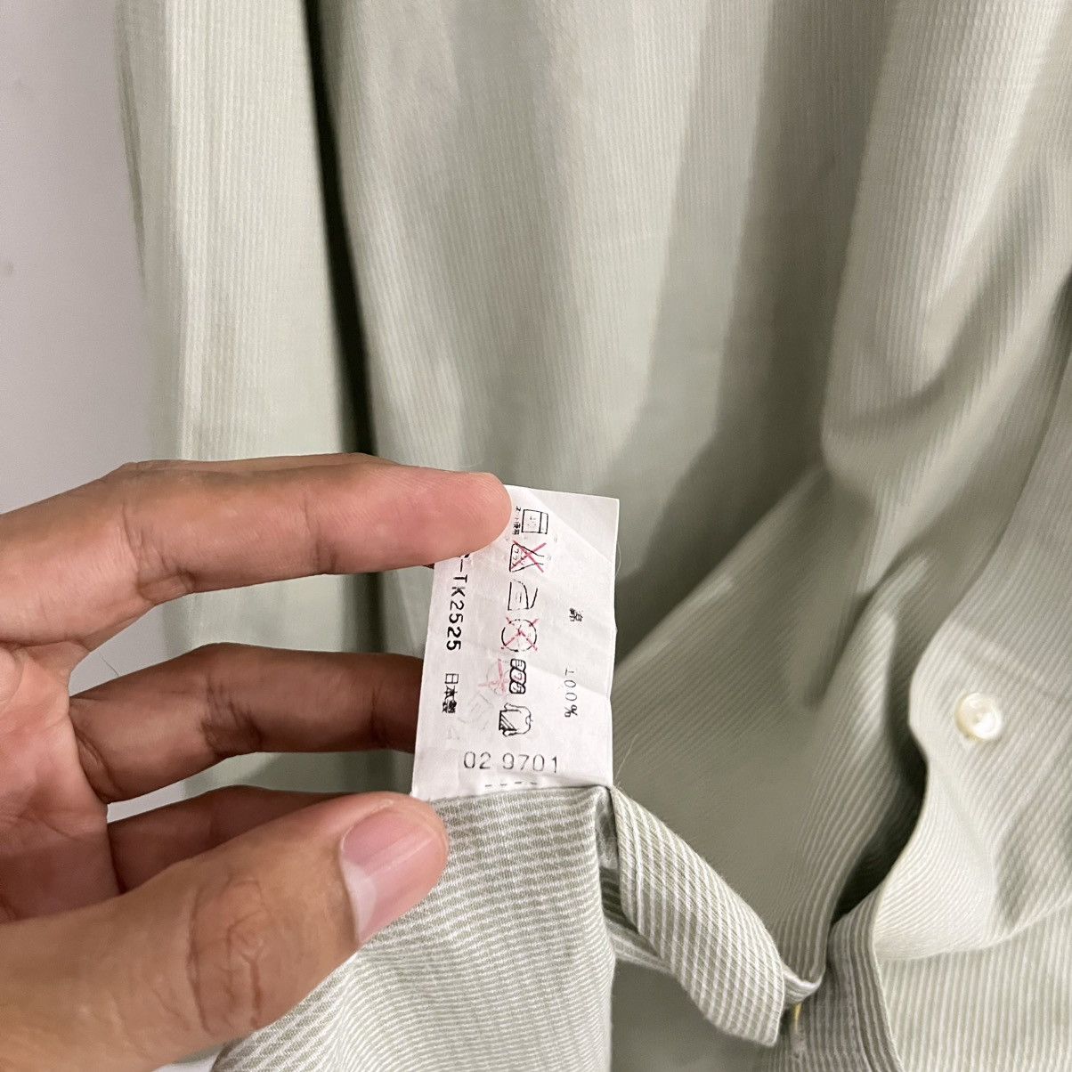 Issey Miyake Issey Miyake - Striped Longsleeve Button Up Size US L / EU 52-54 / 3 - 8 Thumbnail