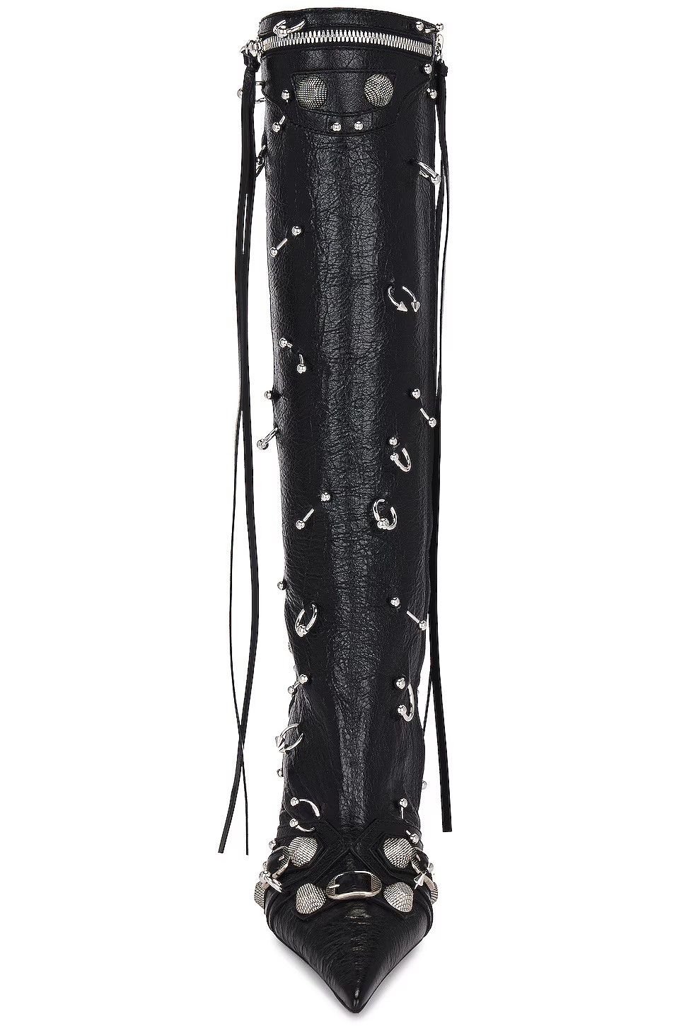 Balenciaga Balenciaga pierced Cagole 90mm boots in leather Size US 6 / IT 36 - 4 Thumbnail