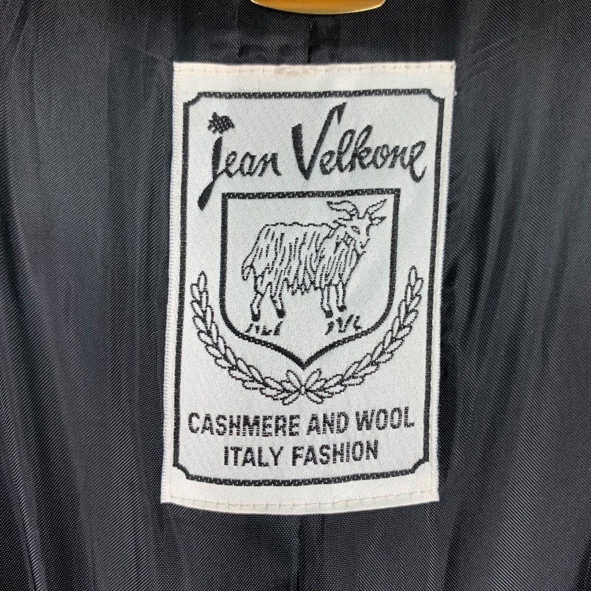 Handmade JEAN VELKONE Hand Made Cashmere & Wool Coat #1074-C49 Size L / US 10 / IT 46 - 15 Thumbnail