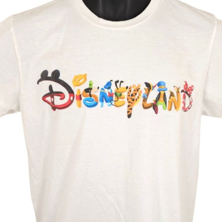 Disney Disneyland T Shirt Mens Size Medium White Walt Disney Theme Park Characters Size US M / EU 48-50 / 2 - 2 Thumbnail