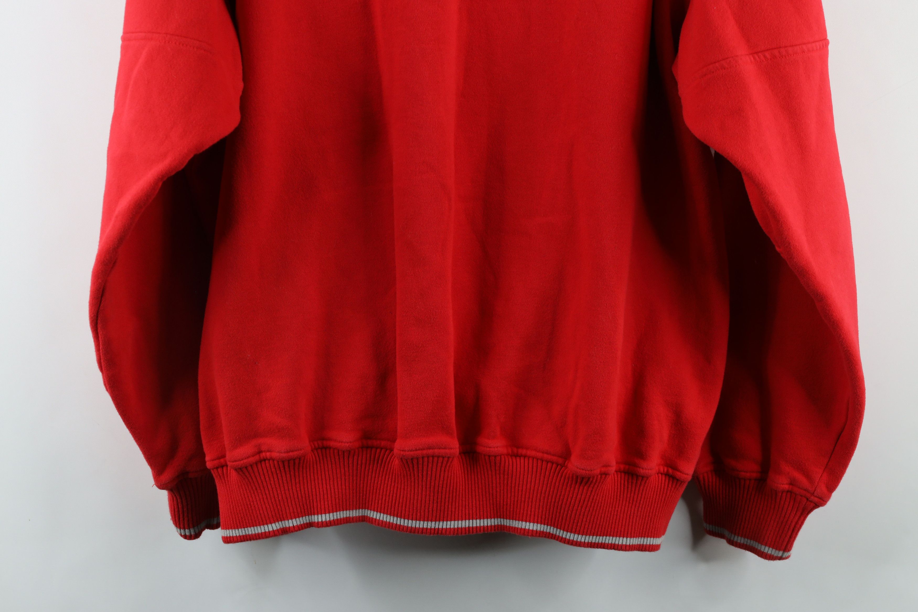 Nike × Vintage Vintage Nike Swoosh Ohio State University Sweatshirt Red Size US XL / EU 56 / 4 - 18 Thumbnail