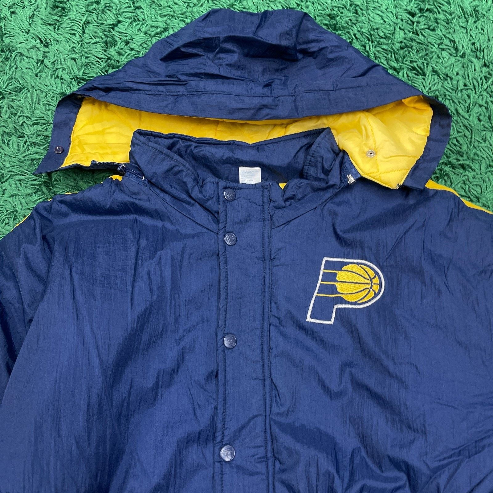 Vintage Vintage Indiana Pacers Mighty Mac Parka Jacket Large 16/18 Size US L / EU 52-54 / 3 - 3 Thumbnail
