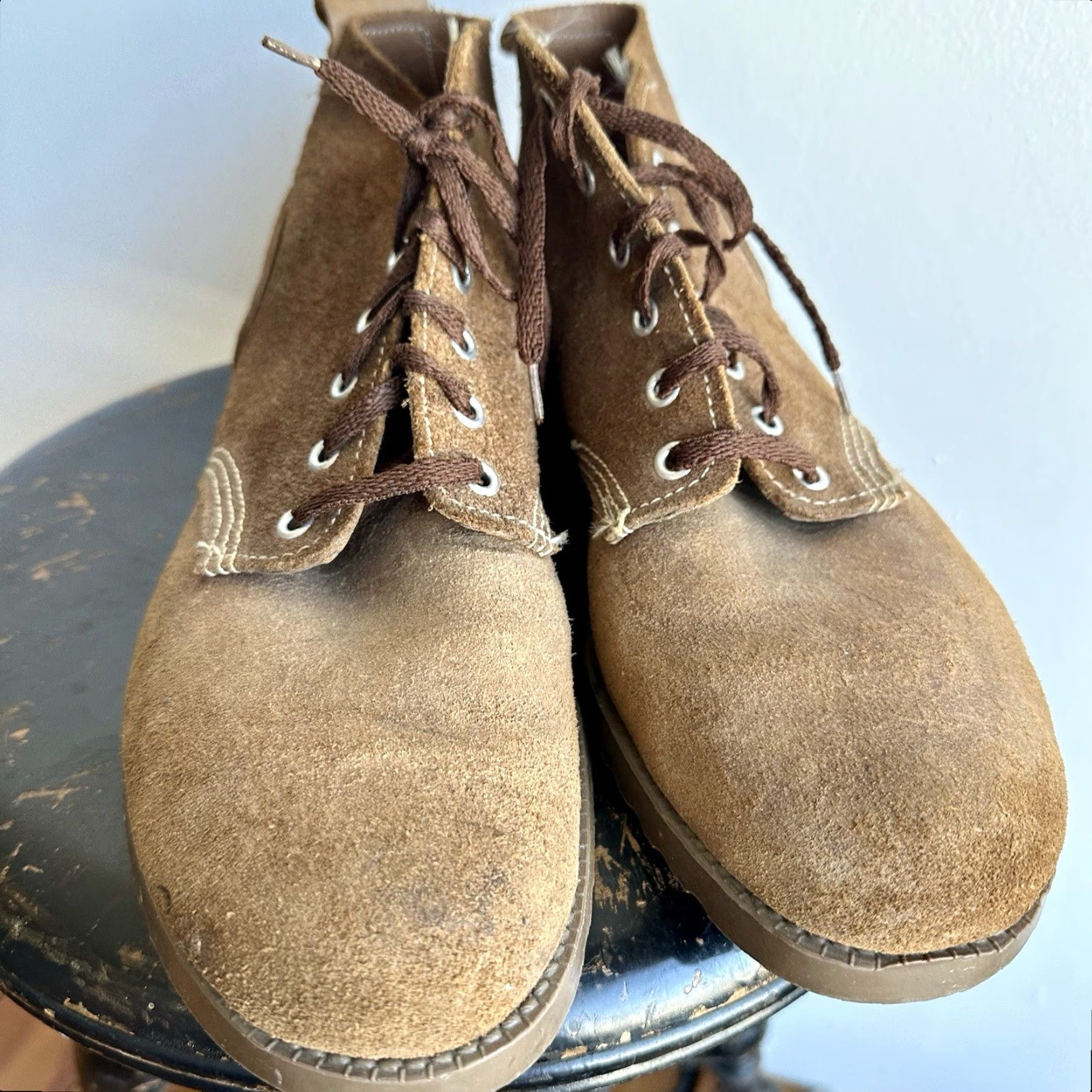 Vintage VINTAGE Prison Boots Boondocker Leather size 8 Boots Mens Size US 8 / EU 41 - 2 Thumbnail