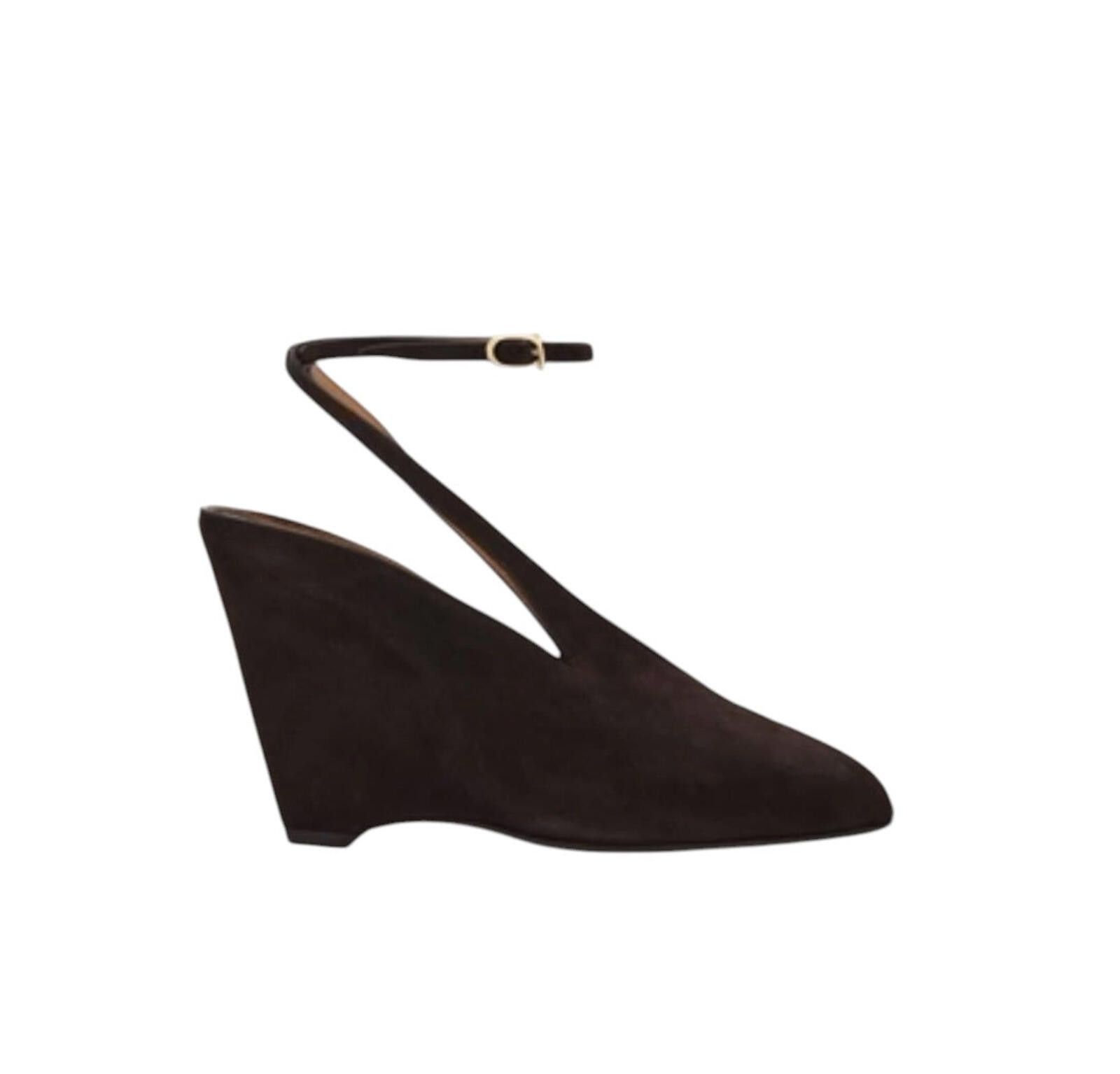Salvatore Ferragamo Ferragamo Peep Toe Wedge Sandal Size ONE SIZE - 1 Thumbnail