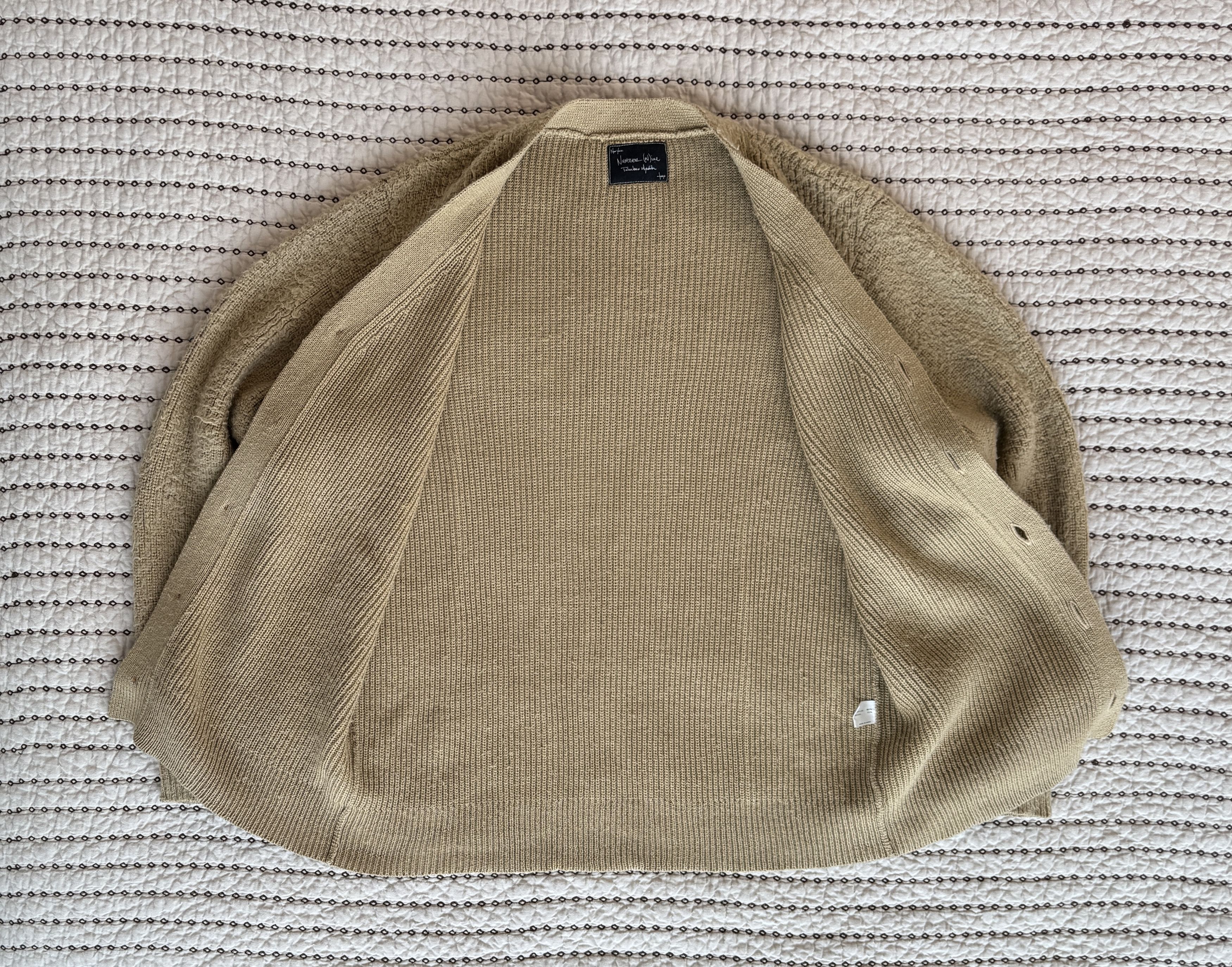 Number (N)ine NUMBER (N)INE - TOUCH ME I'M SICK MOHAIR CARDIGAN GOLD SZ 2 Size US M / EU 48-50 / 2 - 4 Thumbnail