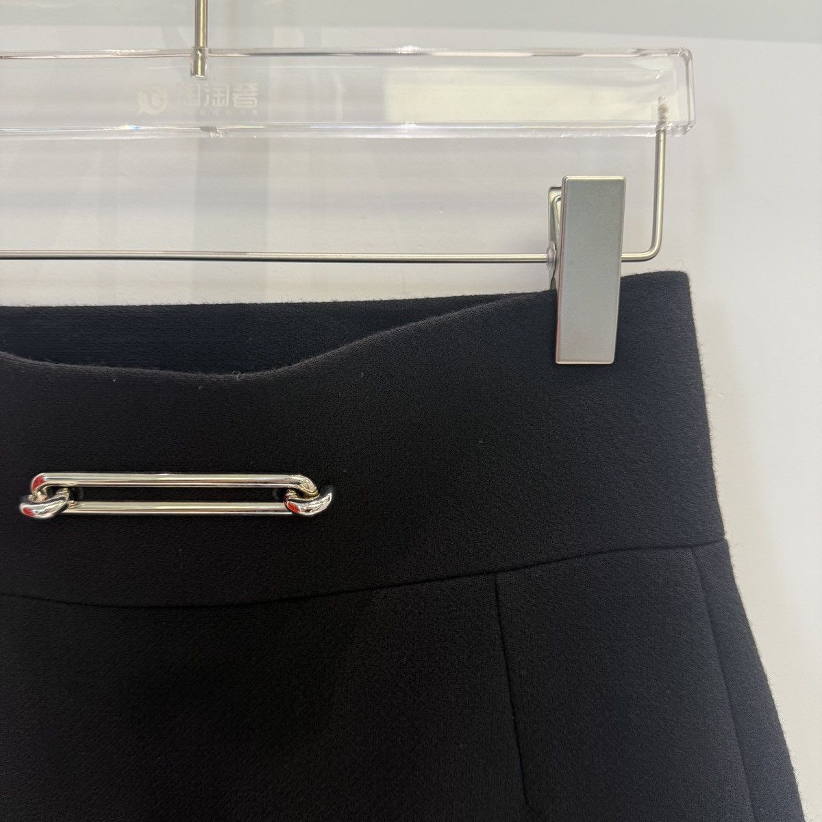 Balenciaga Balenciaga Black Wool Midi Skirt K26WX Size 25" / US 0 / IT 36 - 3 Thumbnail