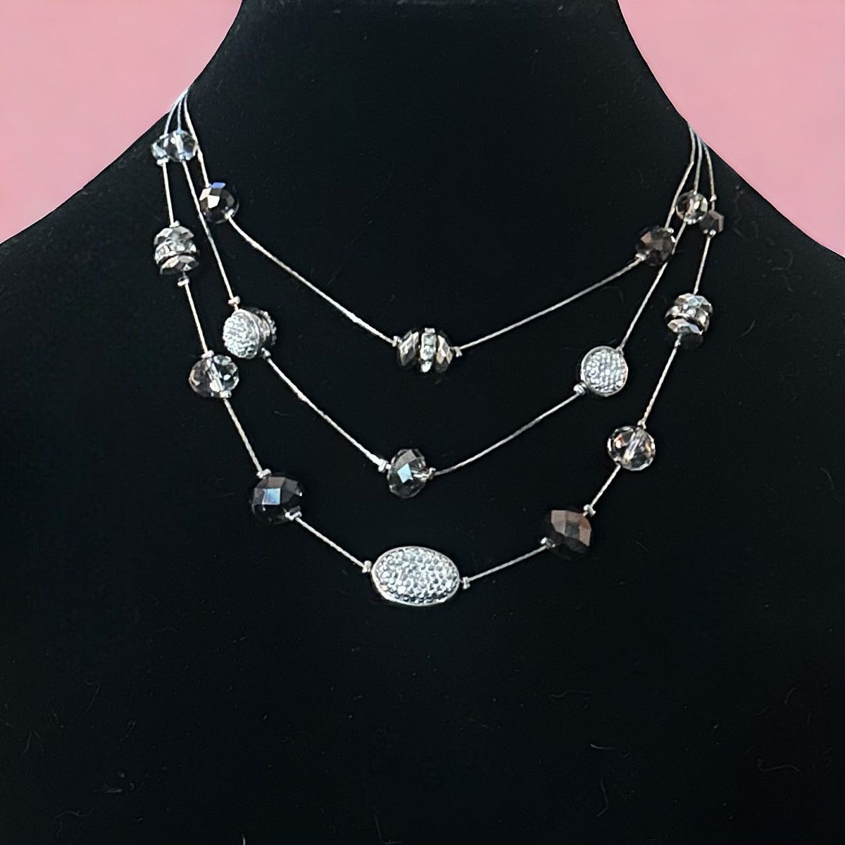 Other Ross + Simmons layered paved bead necklace and earrings set Size ONE SIZE - 1 Thumbnail
